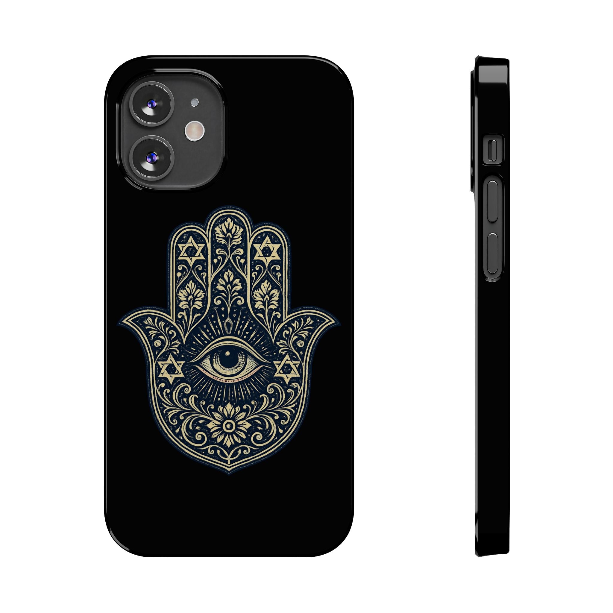 Hamsa Eye Slim Phone Case — Protective Spiritual Hand Design