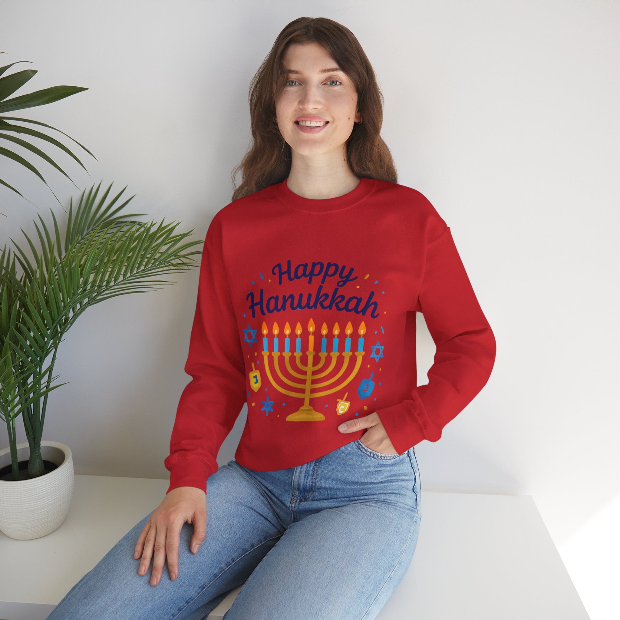 Happy Hanukkah Menorah Sweatshirt