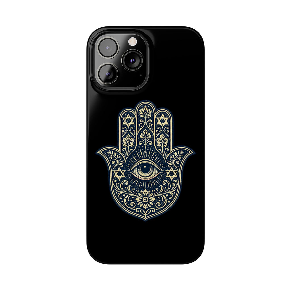 Hamsa Eye Slim Phone Case — Protective Spiritual Hand Design