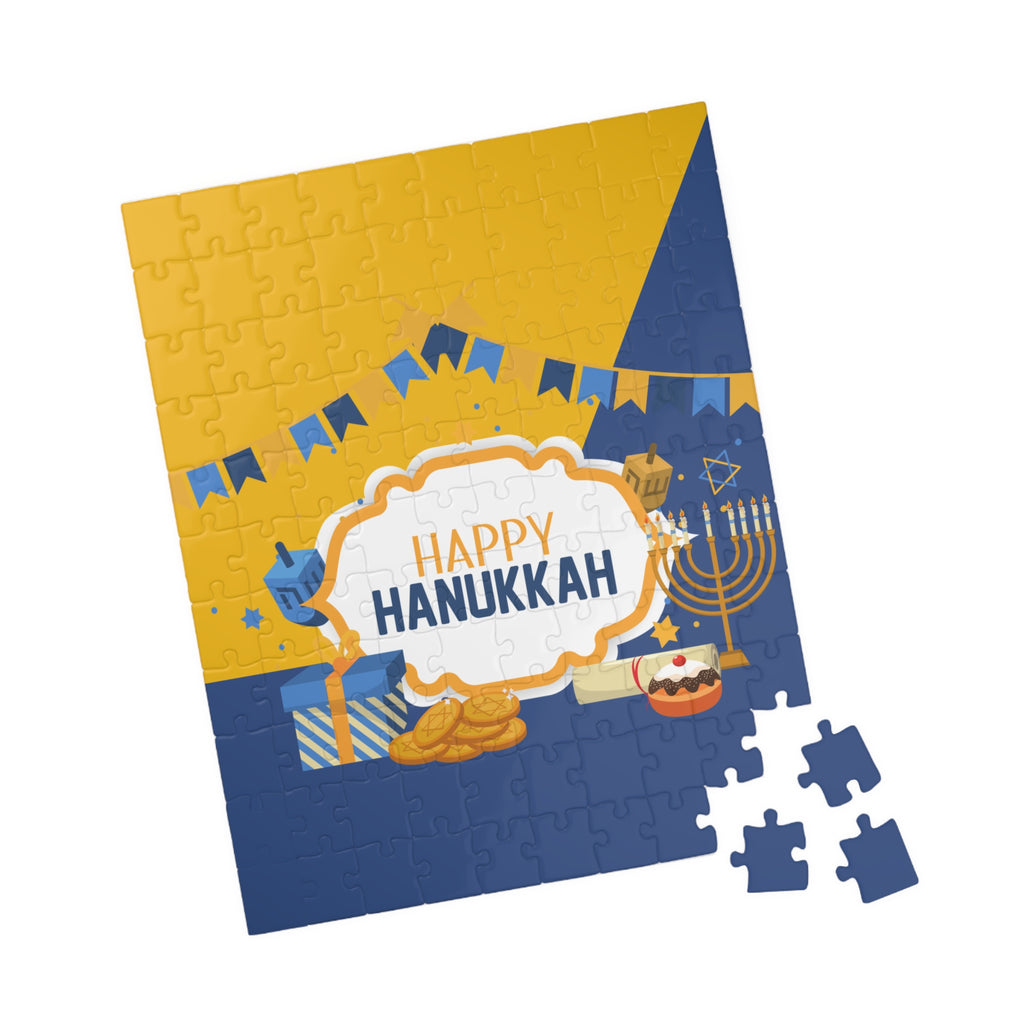 Happy Hanukkah Jigsaw Puzzle — Festive 110/252/520/1014-Piece Holiday Puzzle