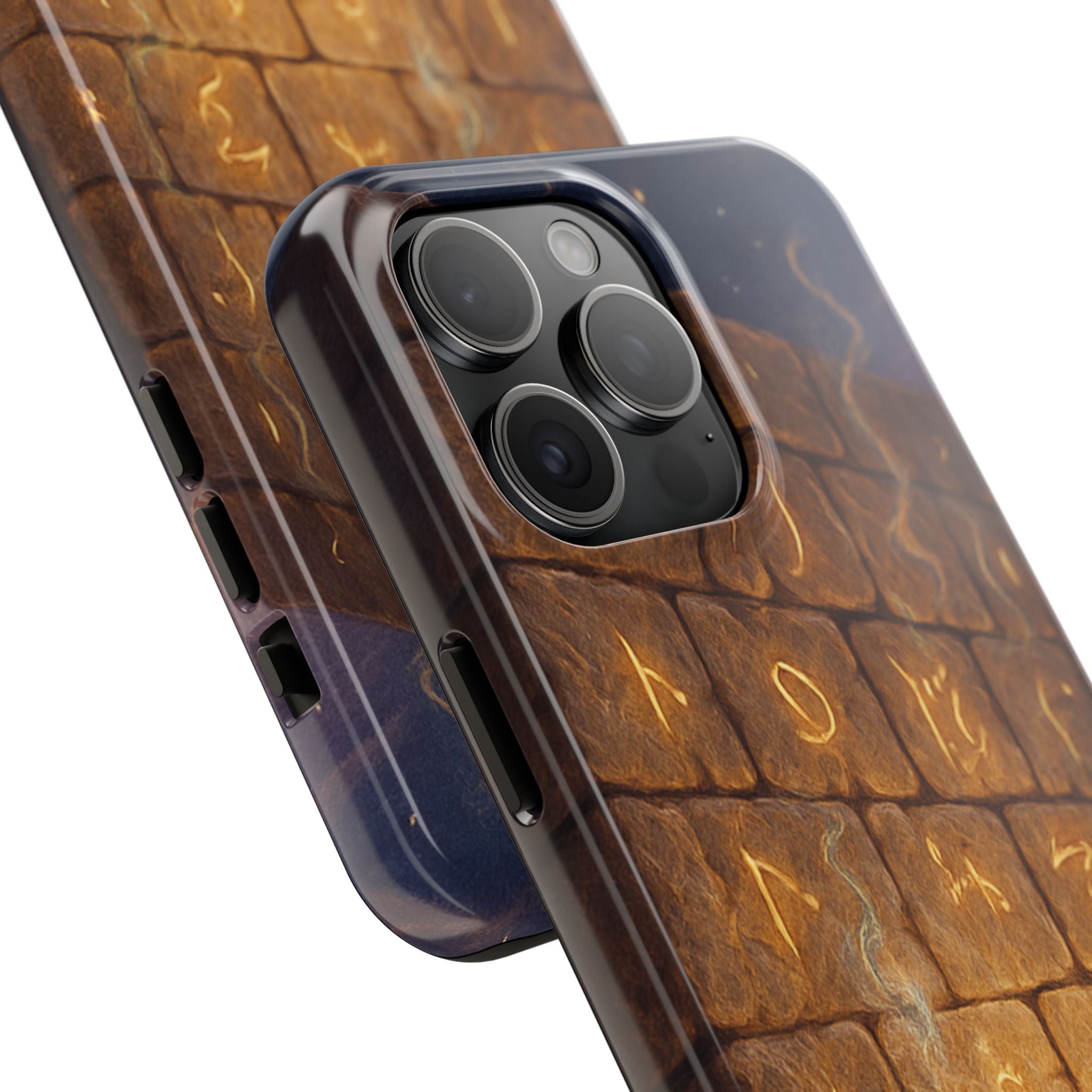 Jewish western Wall Illustration Phone Case — Prayer Silhouettes, Jerusalem Religious Art