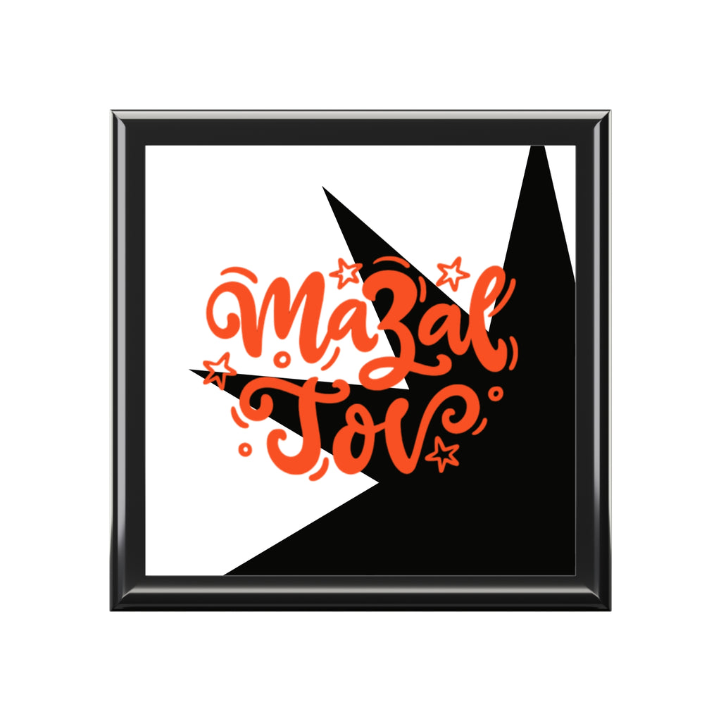 Jewish Jewelry Box — 'Mazel Tov' Celebration Keepsake Box