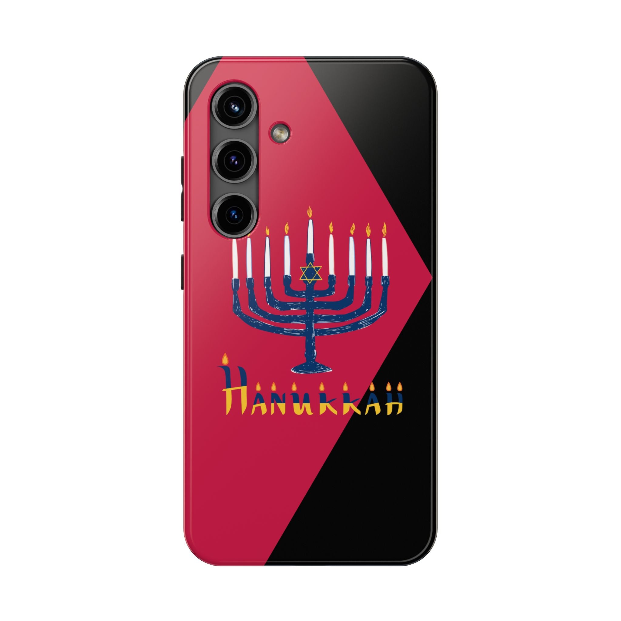 Hanukkah Menorah Tough Phone Case — Protective Holiday Phone Cover
