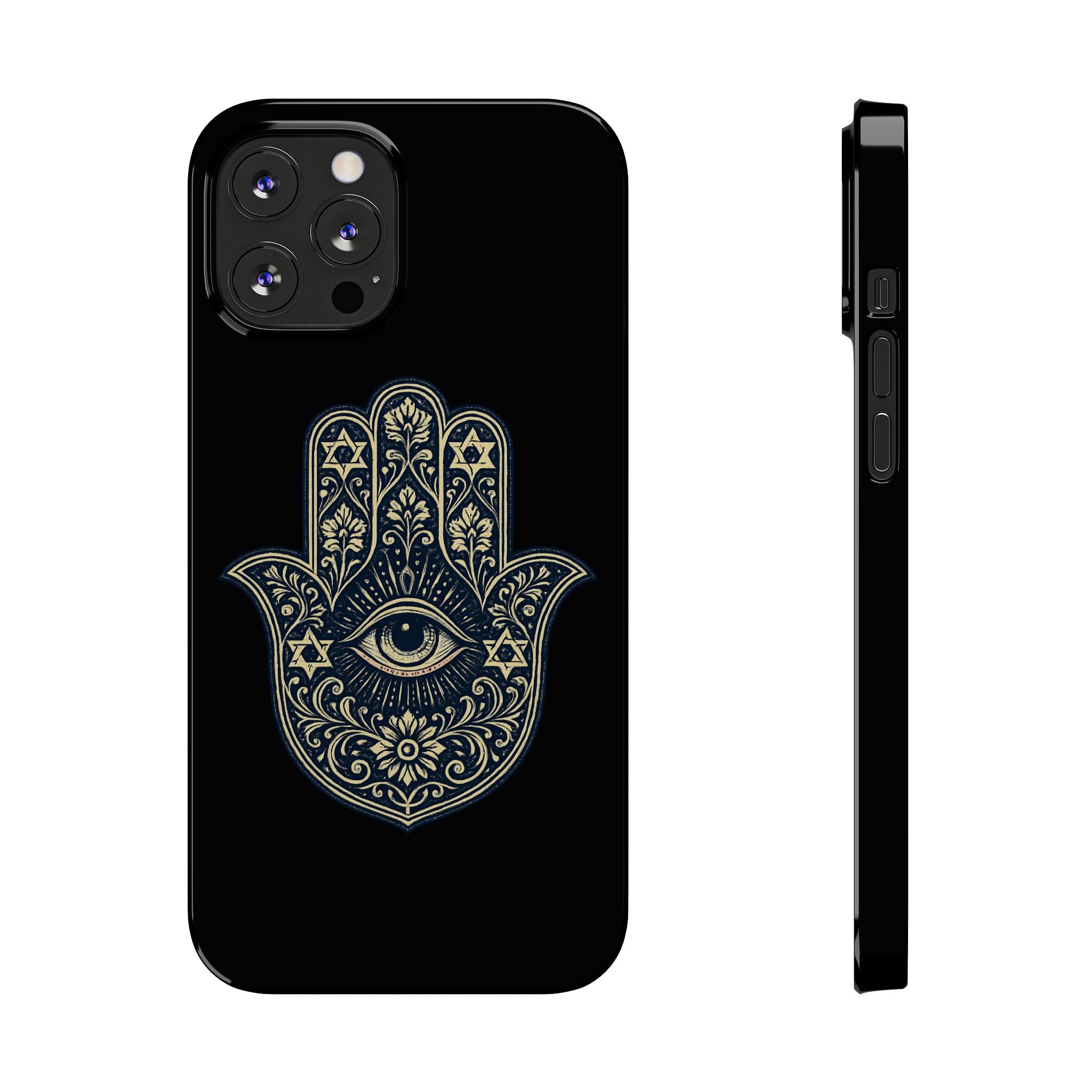 Hamsa Eye Slim Phone Case — Protective Spiritual Hand Design