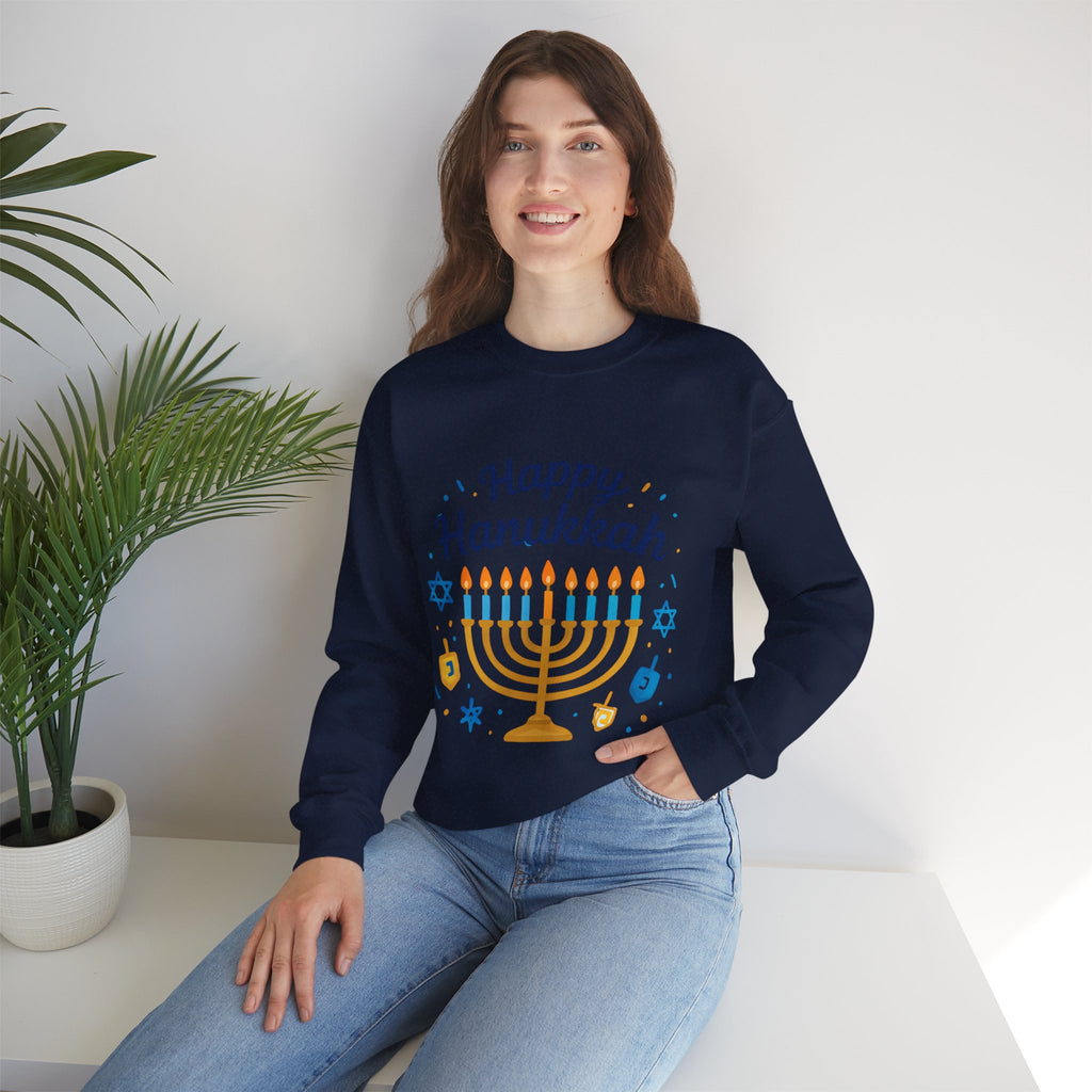 Happy Hanukkah Menorah Sweatshirt