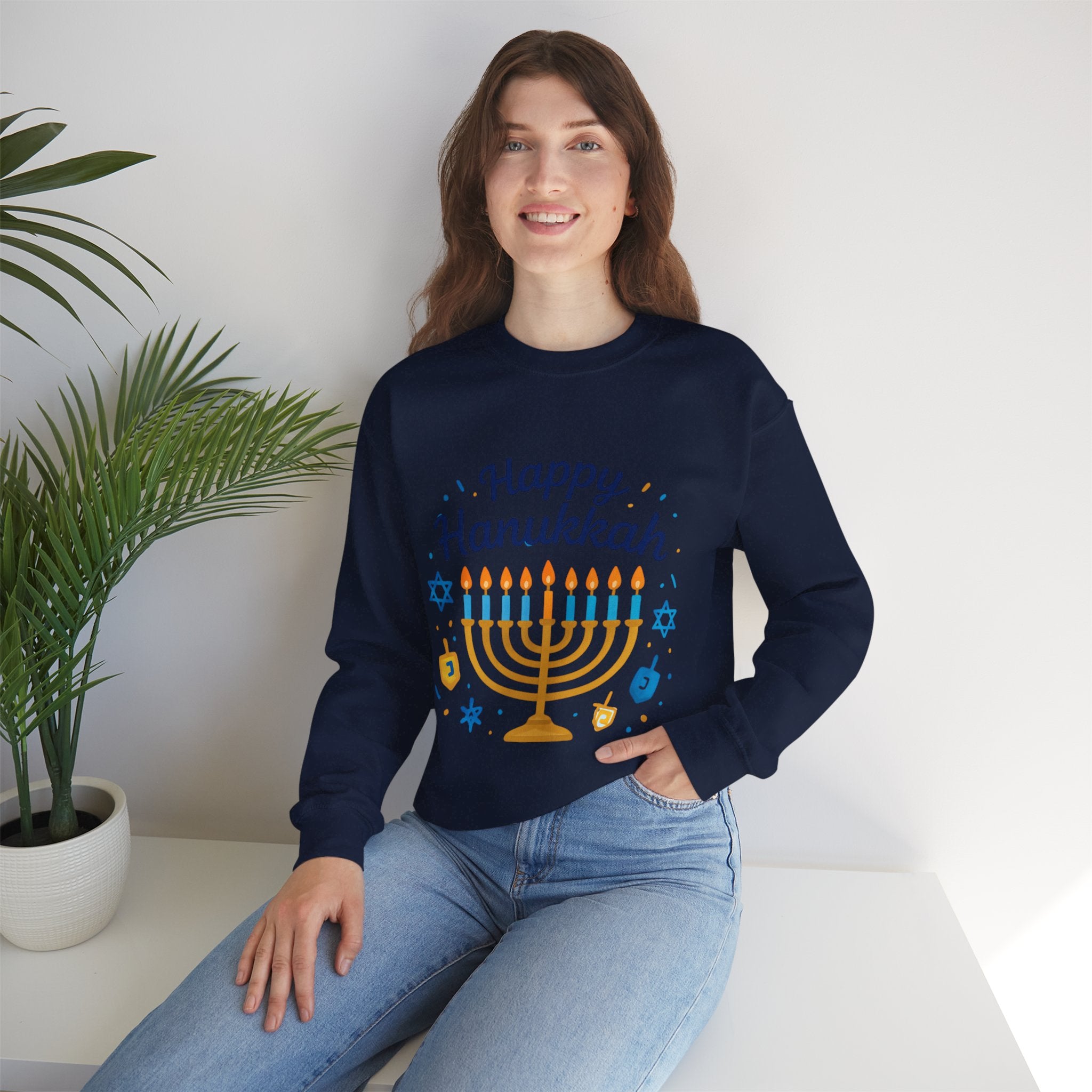Happy Hanukkah Menorah Sweatshirt