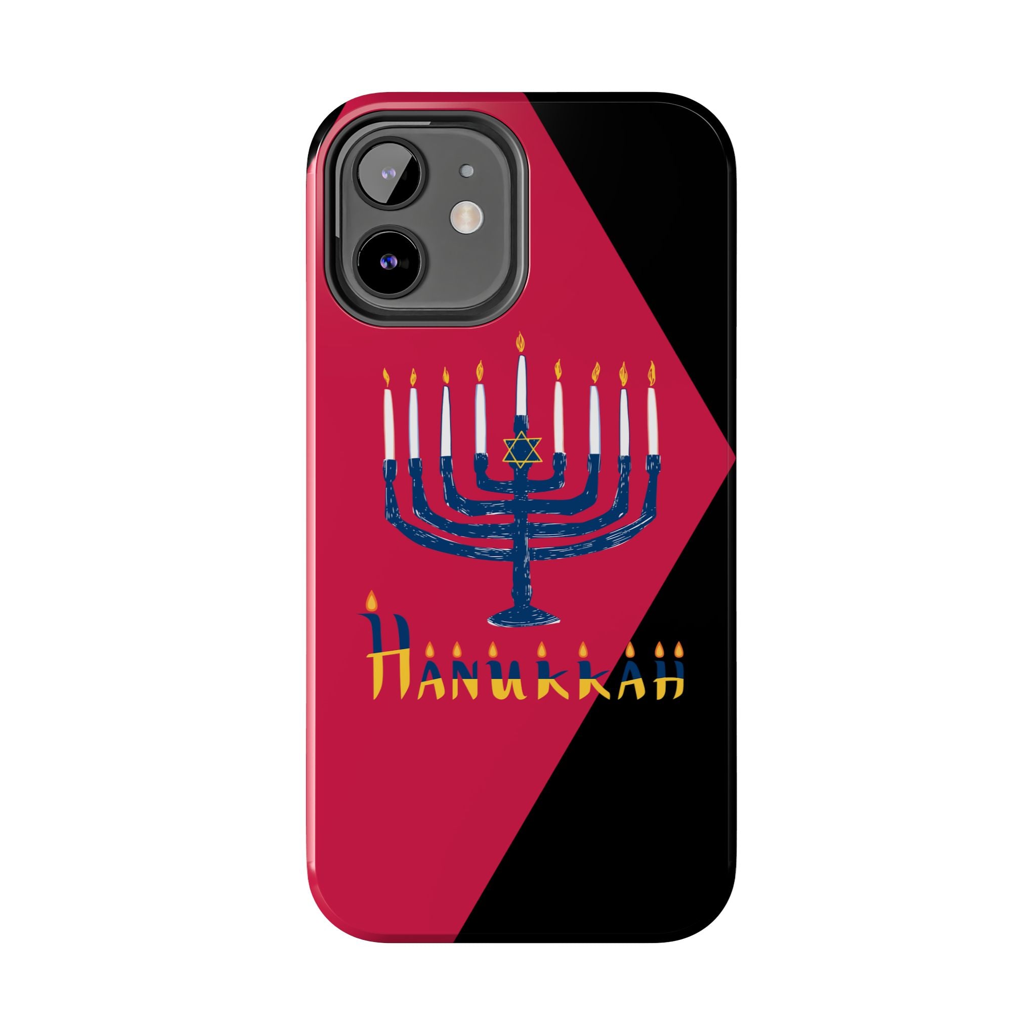 Hanukkah Menorah Tough Phone Case — Protective Holiday Phone Cover