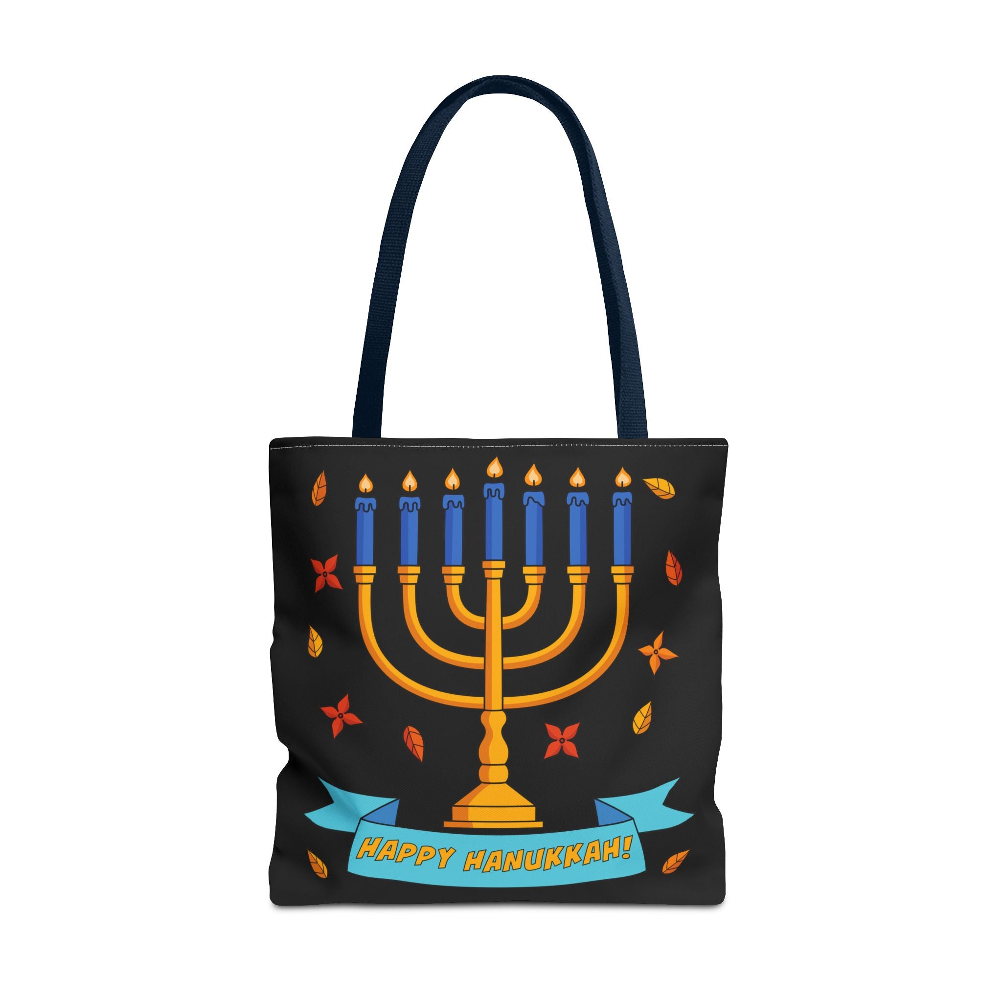 Hanukkah Menorah Tote Bag – "Happy Hanukkah" Holiday Gift Tote