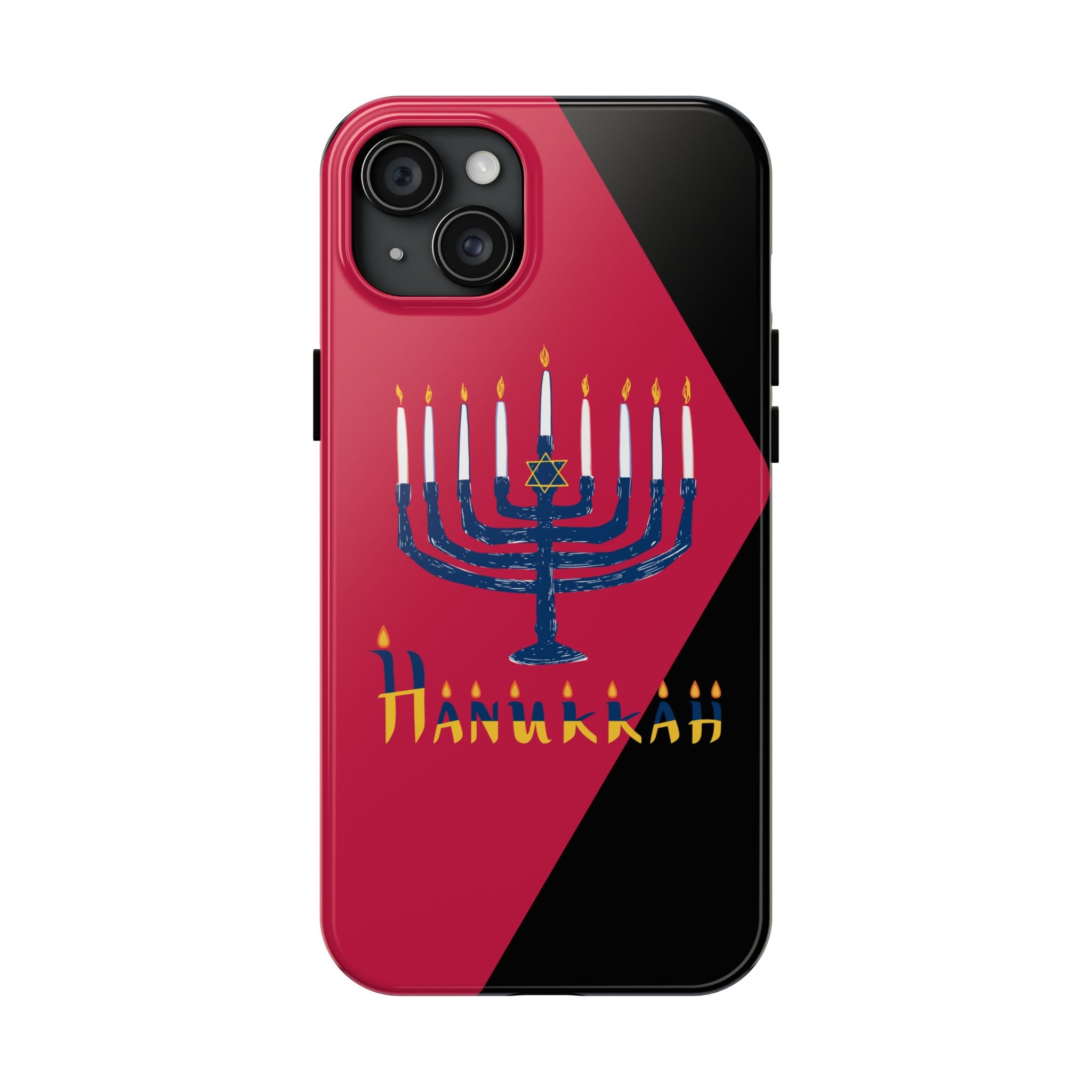 Hanukkah Menorah Tough Phone Case — Protective Holiday Phone Cover