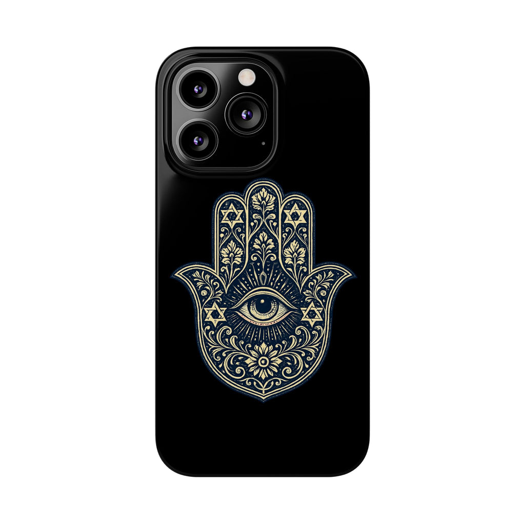 Hamsa Eye Slim Phone Case — Protective Spiritual Hand Design