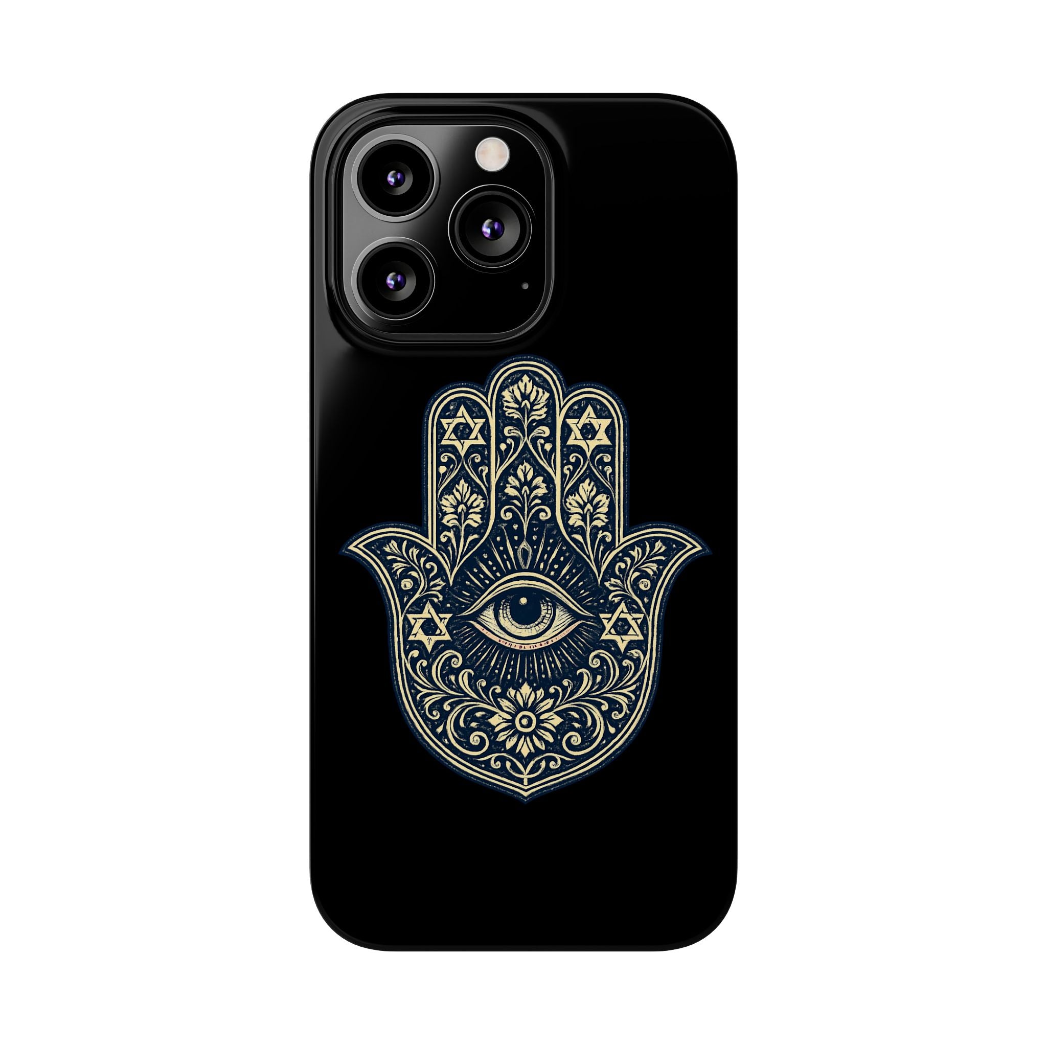 Hamsa Eye Slim Phone Case — Protective Spiritual Hand Design