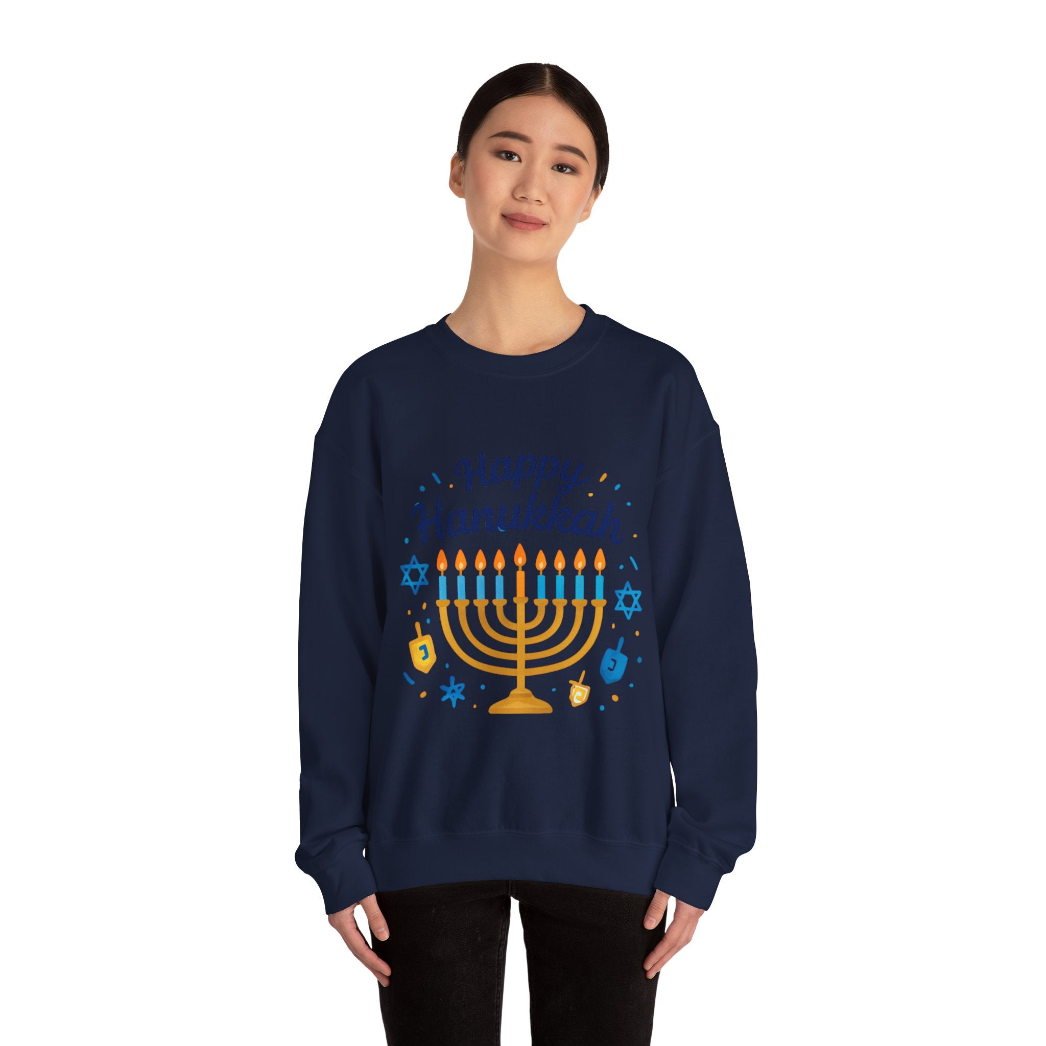 Happy Hanukkah Menorah Sweatshirt