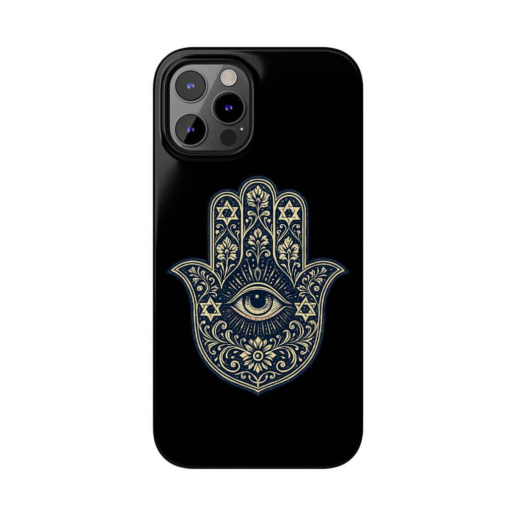 Hamsa Eye Slim Phone Case — Protective Spiritual Hand Design