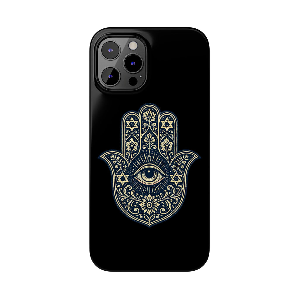 Hamsa Eye Slim Phone Case — Protective Spiritual Hand Design