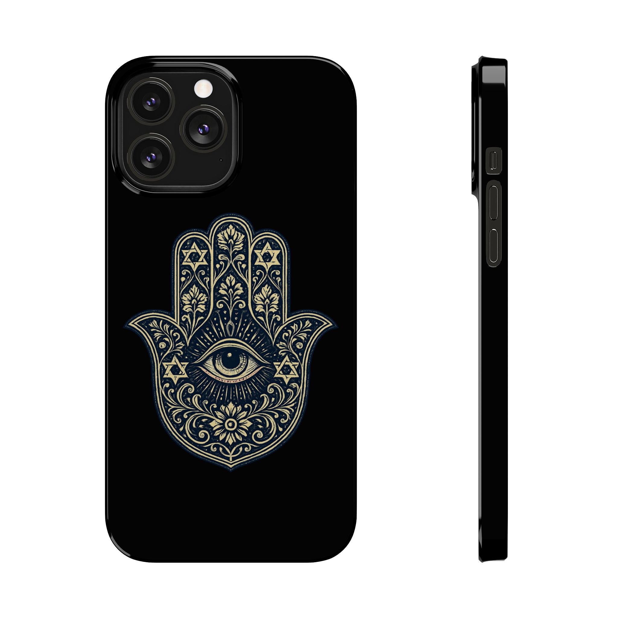 Hamsa Eye Slim Phone Case — Protective Spiritual Hand Design