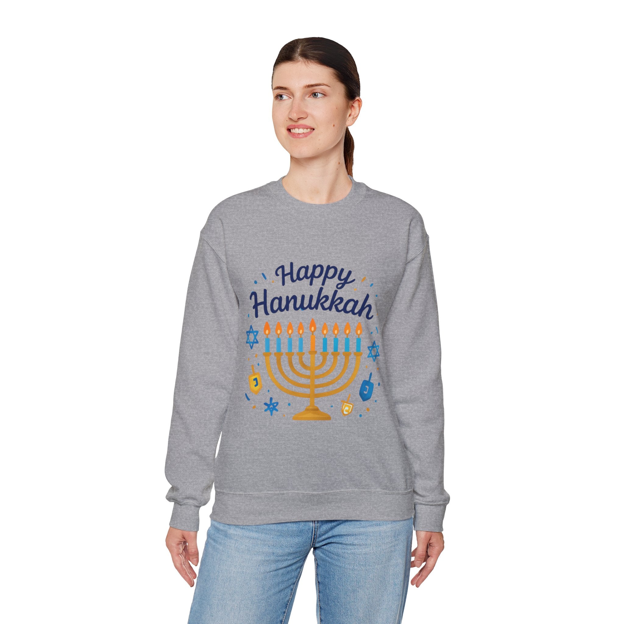 Happy Hanukkah Menorah Sweatshirt