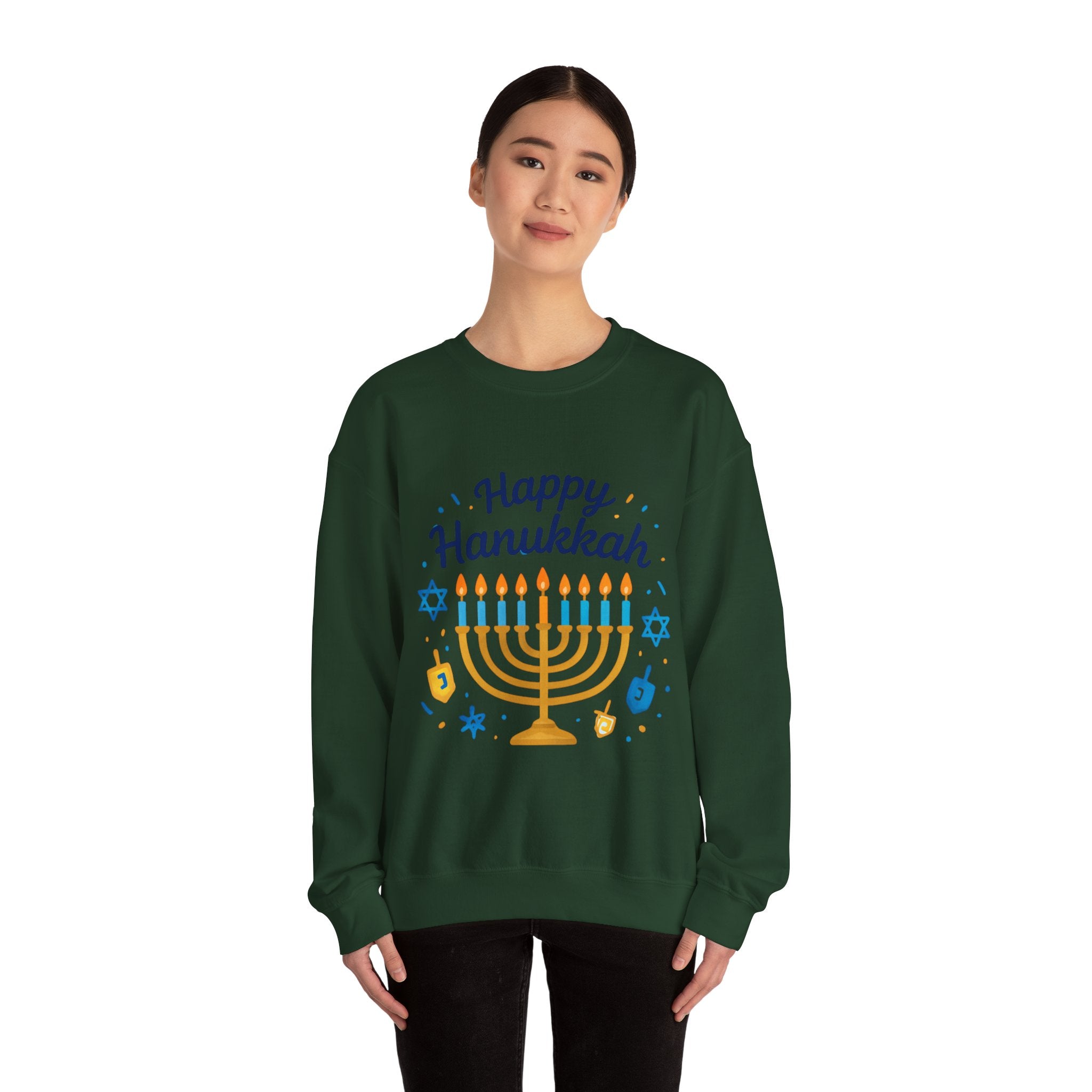 Happy Hanukkah Menorah Sweatshirt