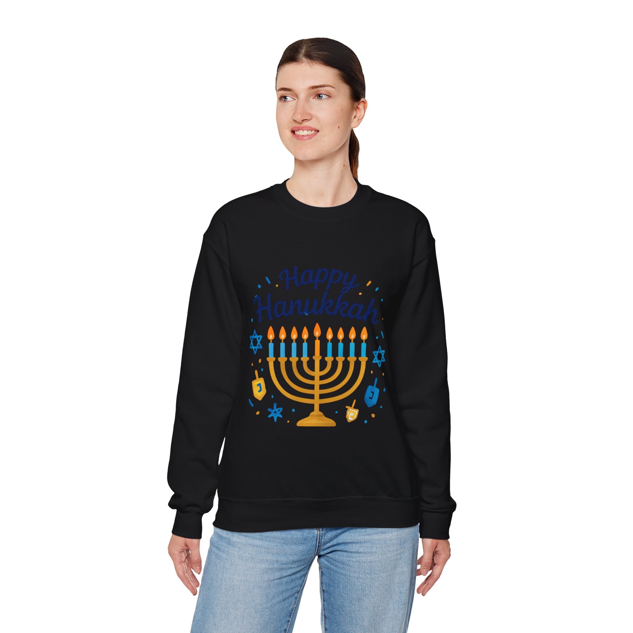 Happy Hanukkah Menorah Sweatshirt
