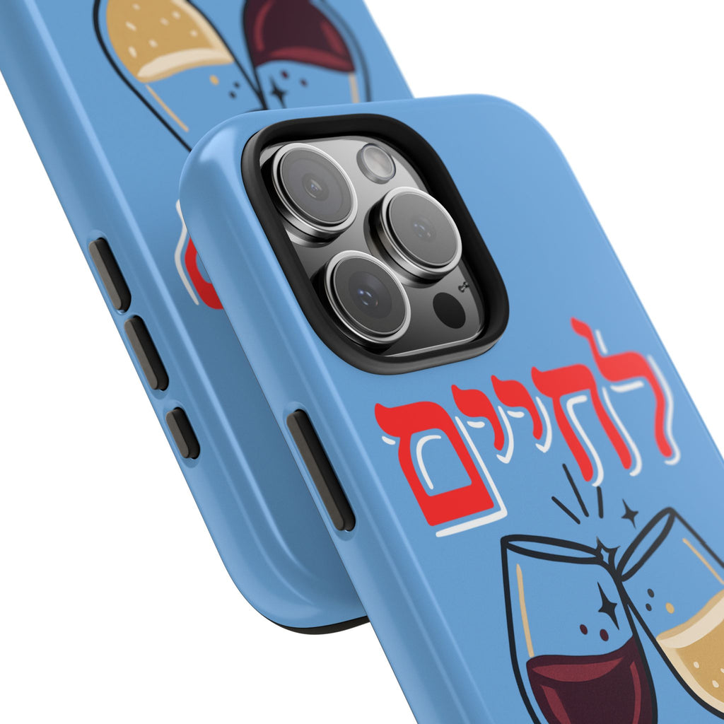 Phone Case — 'L'Chaim' Cheers Wine Tough Protective Cover