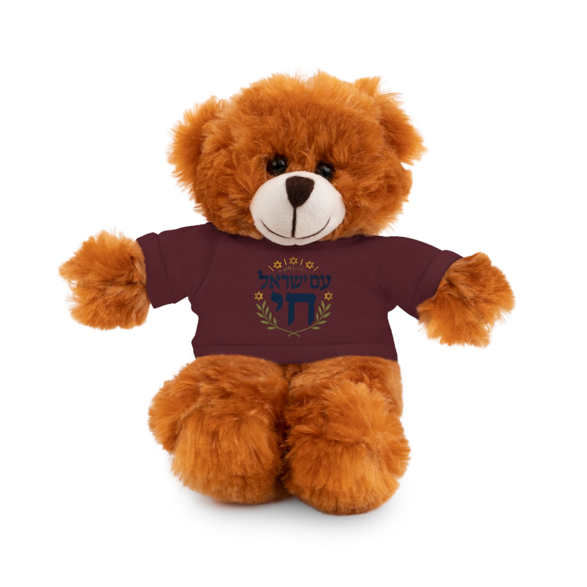 Israel Chai Teddy Bear — Plush Stuffed Animal with Tee