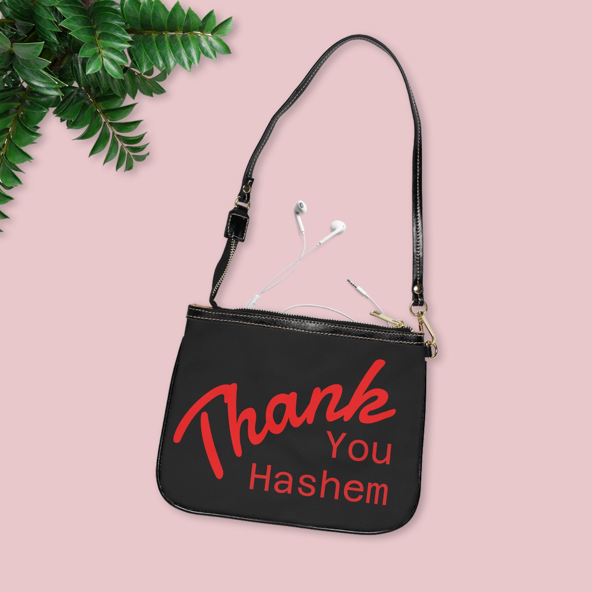 Thank You Hashem Jewish Shoulder Bag — Faith-Inspired Small Crossbody Purse