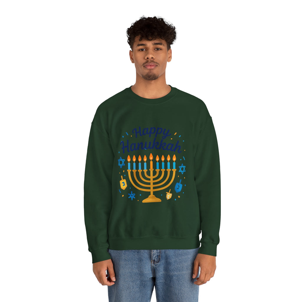 Happy Hanukkah Menorah Sweatshirt