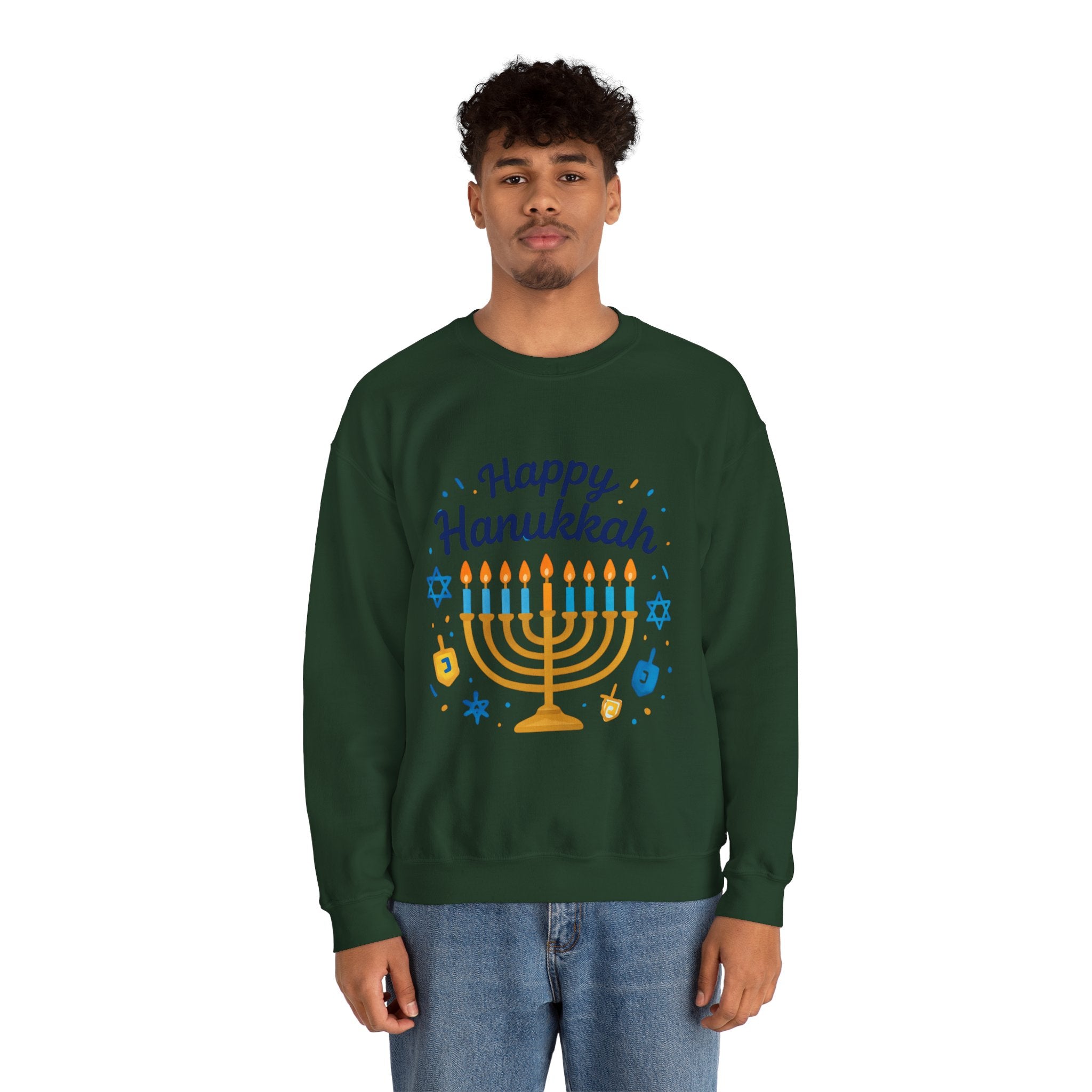Happy Hanukkah Menorah Sweatshirt