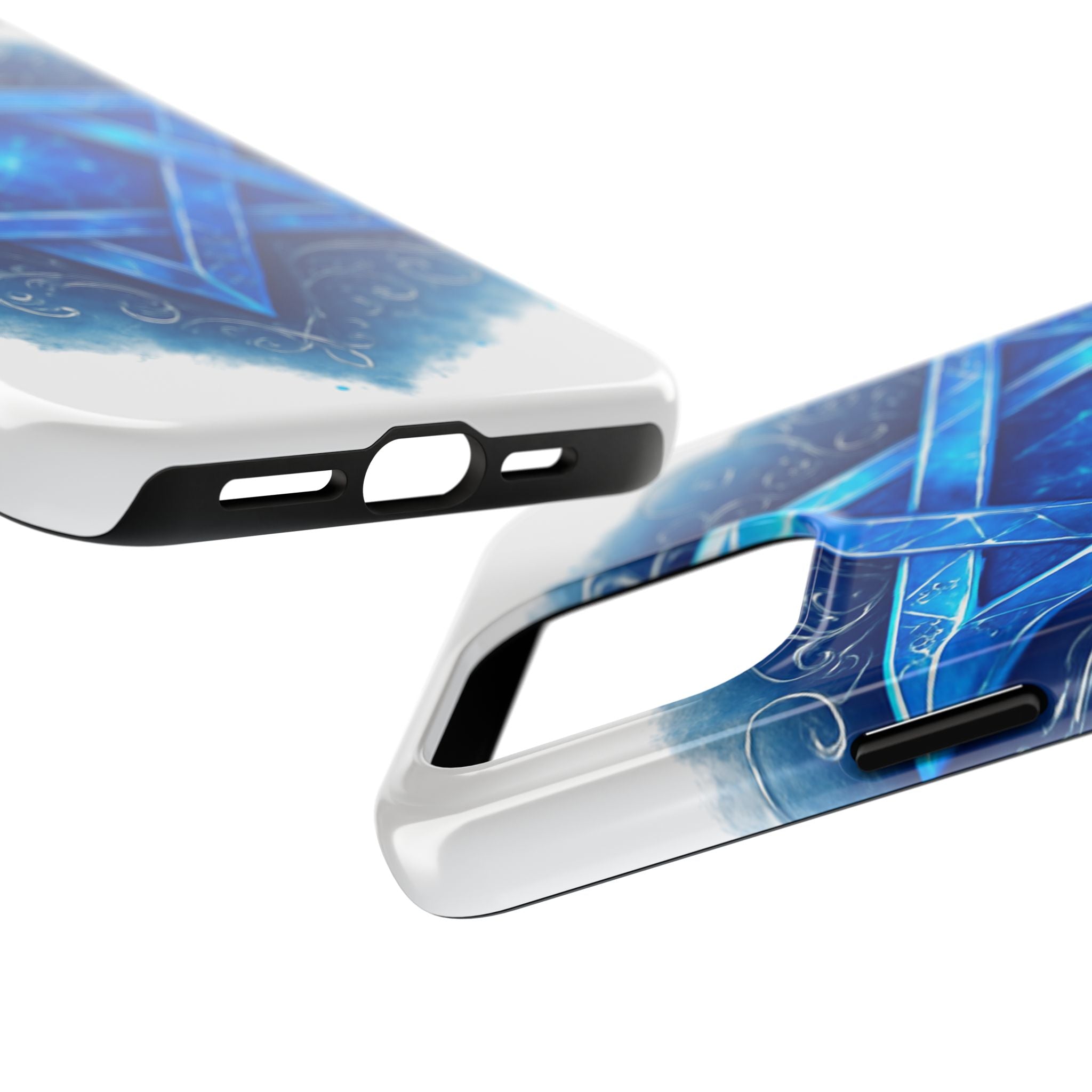 Jewish Star of David Blue Watercolor Tough Phone Case — Protective Jewish Symbol Phone Cover