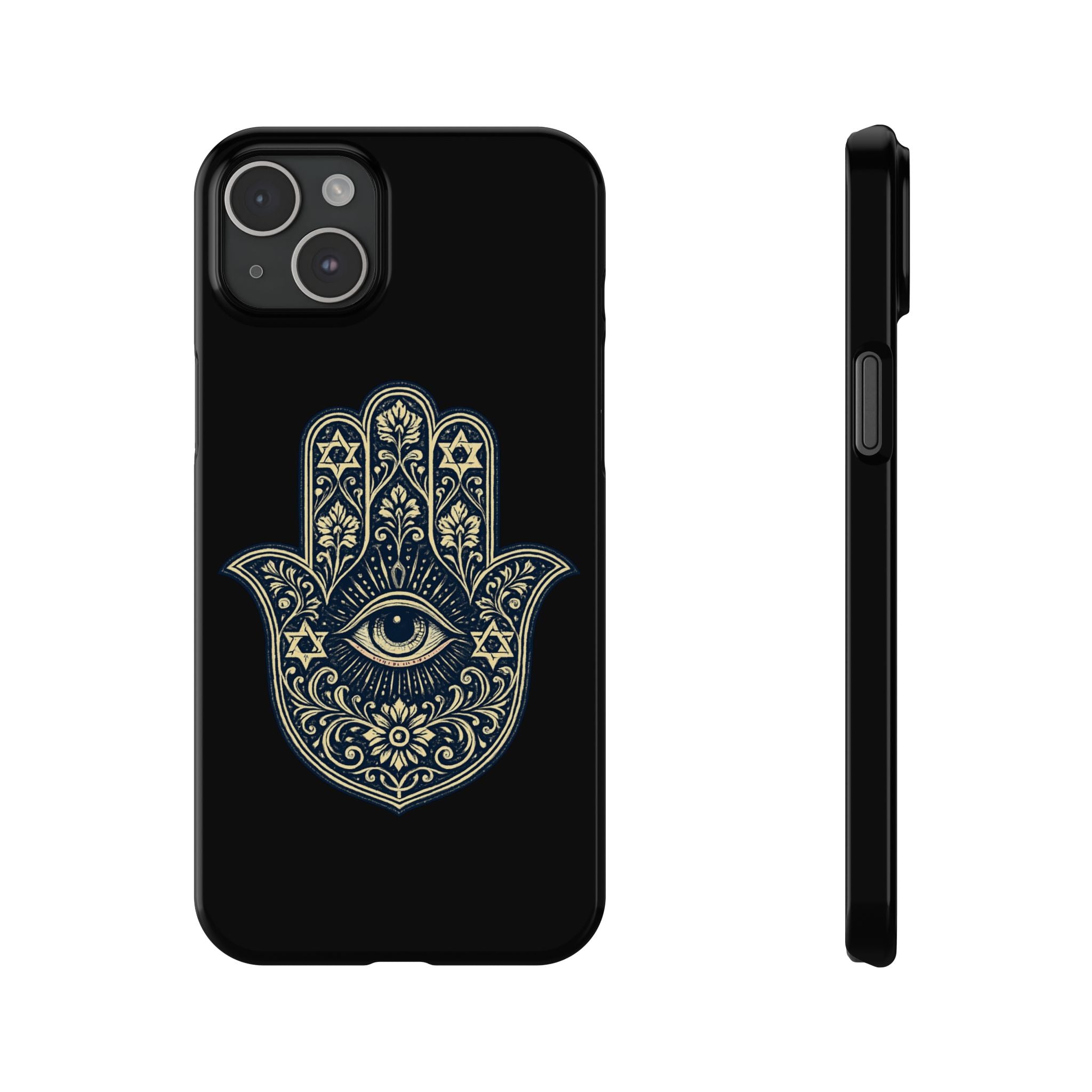 Hamsa Eye Slim Phone Case — Protective Spiritual Hand Design