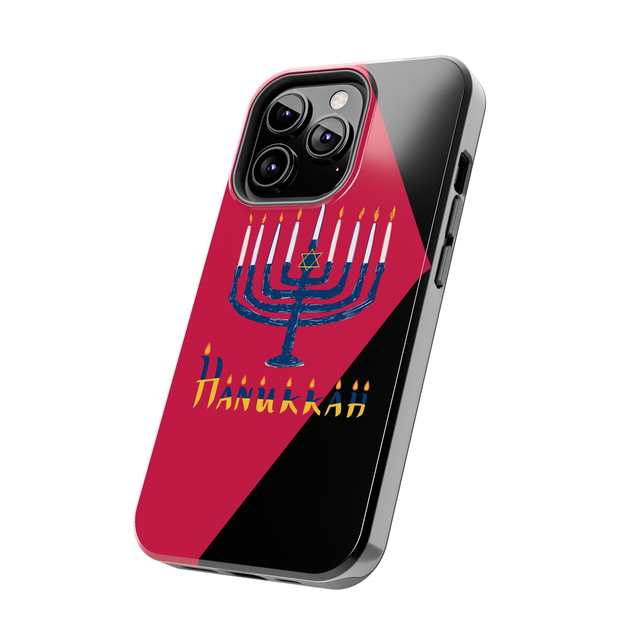 Hanukkah Menorah Tough Phone Case — Protective Holiday Phone Cover