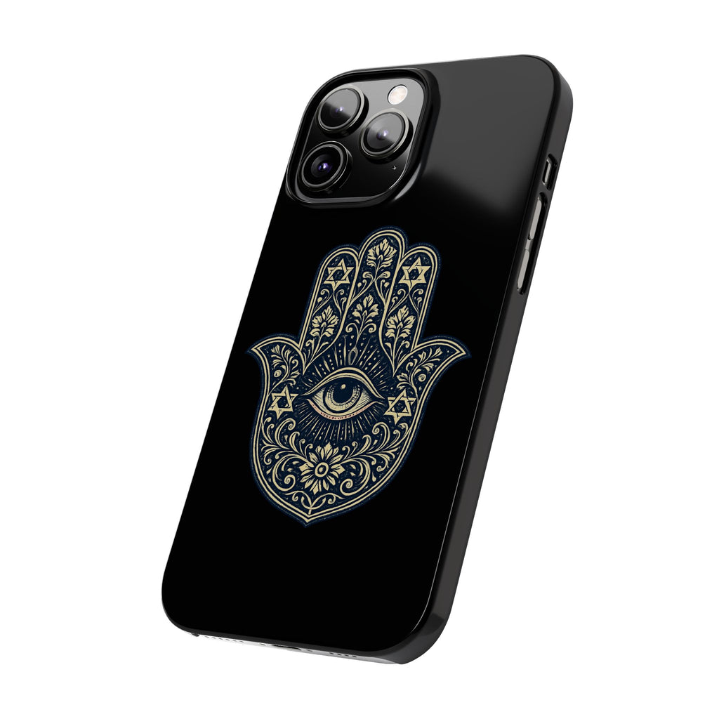 Hamsa Eye Slim Phone Case — Protective Spiritual Hand Design