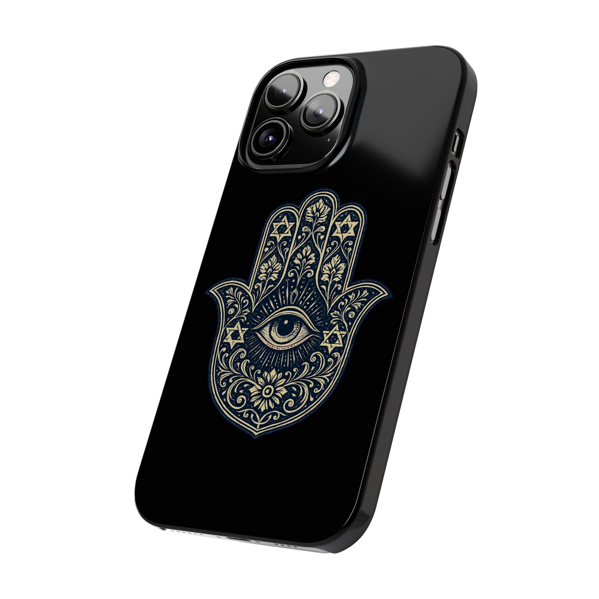 Hamsa Eye Slim Phone Case — Protective Spiritual Hand Design