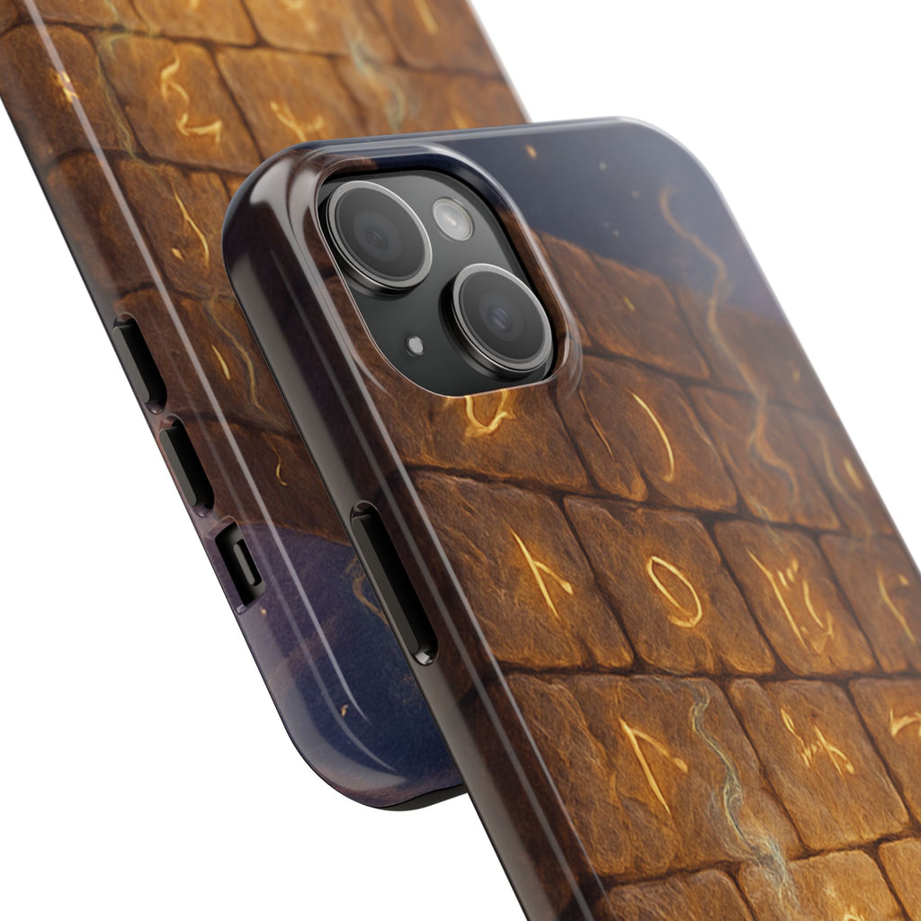 Jewish western Wall Illustration Phone Case — Prayer Silhouettes, Jerusalem Religious Art