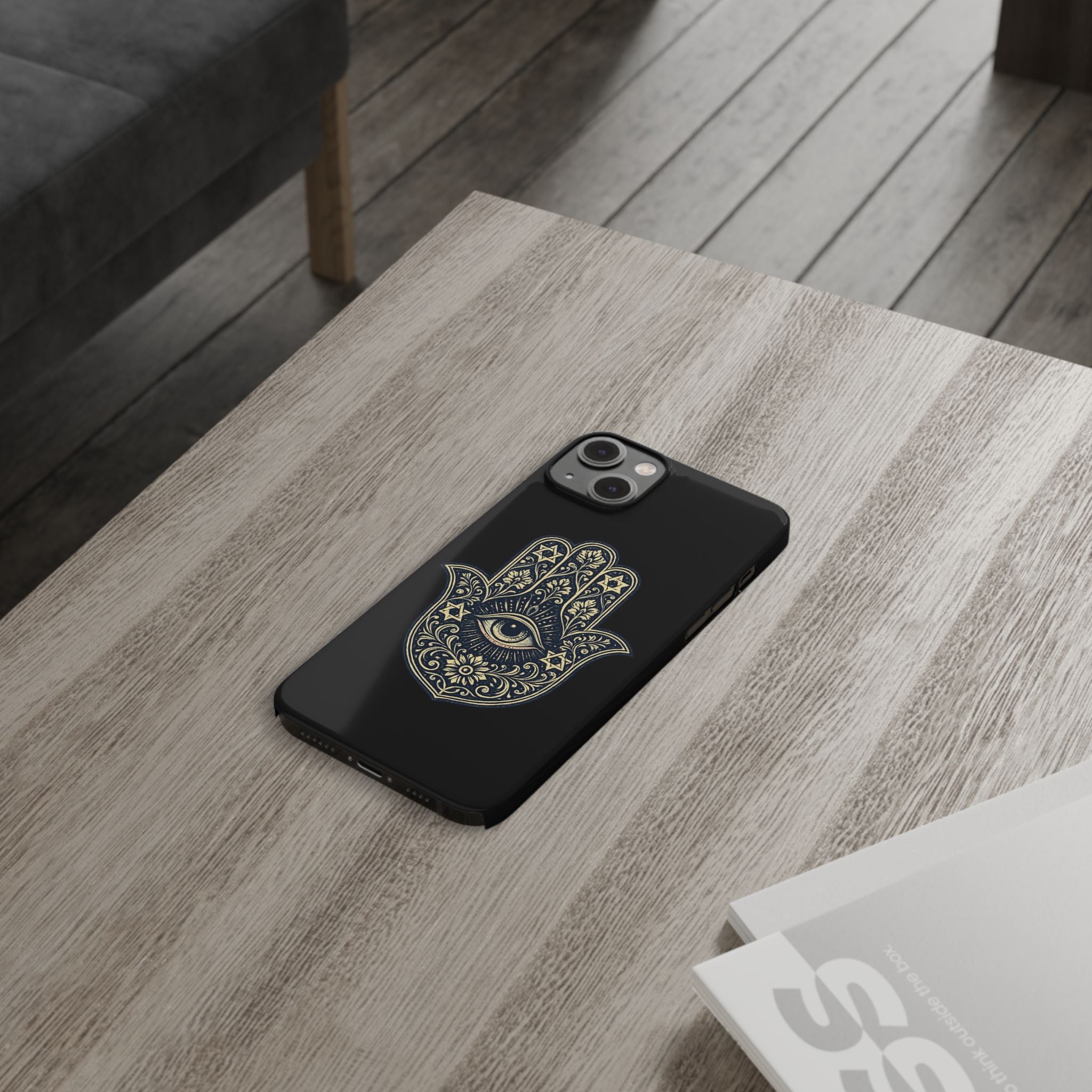 Hamsa Eye Slim Phone Case — Protective Spiritual Hand Design