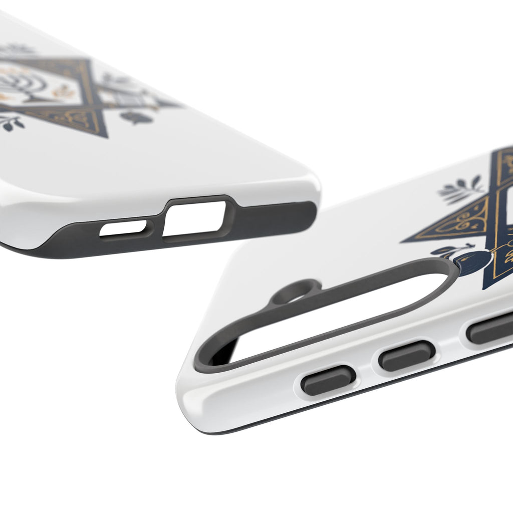 Jewish Star of David Menorah Phone Case — Jewish Hanukkah Symbol Protective Cover