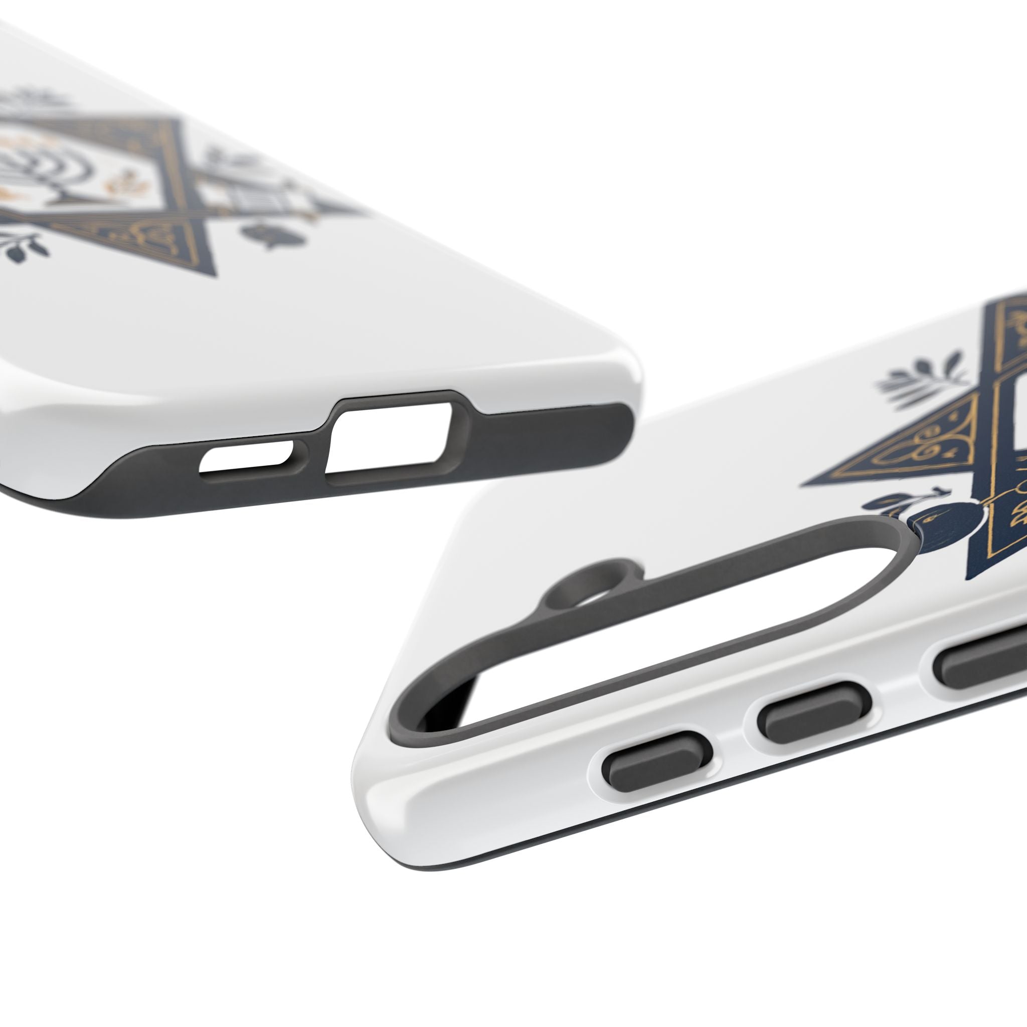 Jewish Star of David Menorah Phone Case — Jewish Hanukkah Symbol Protective Cover