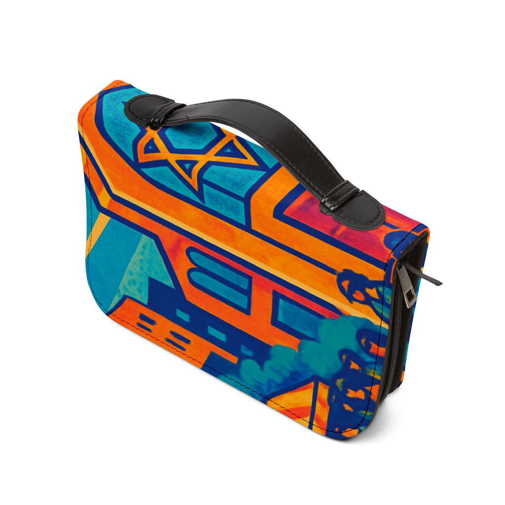 Bible Cover — Vibrant Cityscape Zippered Bible Case