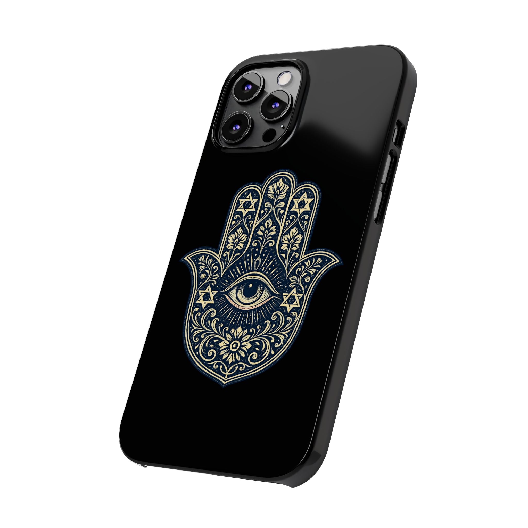 Hamsa Eye Slim Phone Case — Protective Spiritual Hand Design