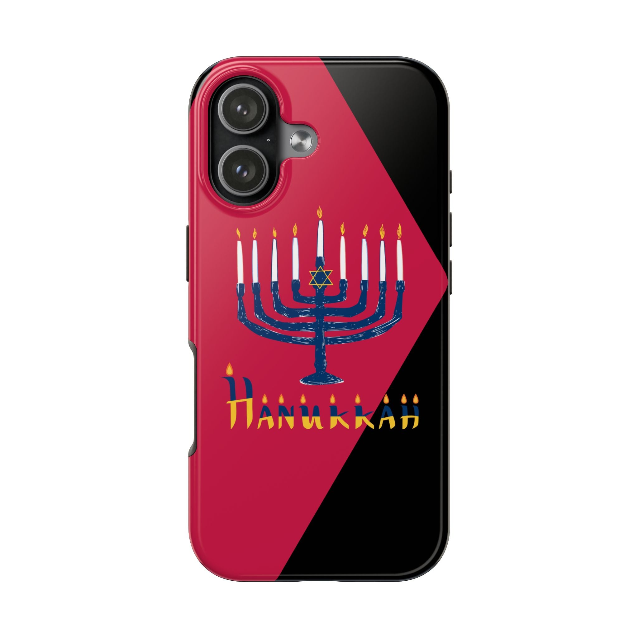 Hanukkah Menorah Tough Phone Case — Protective Holiday Phone Cover
