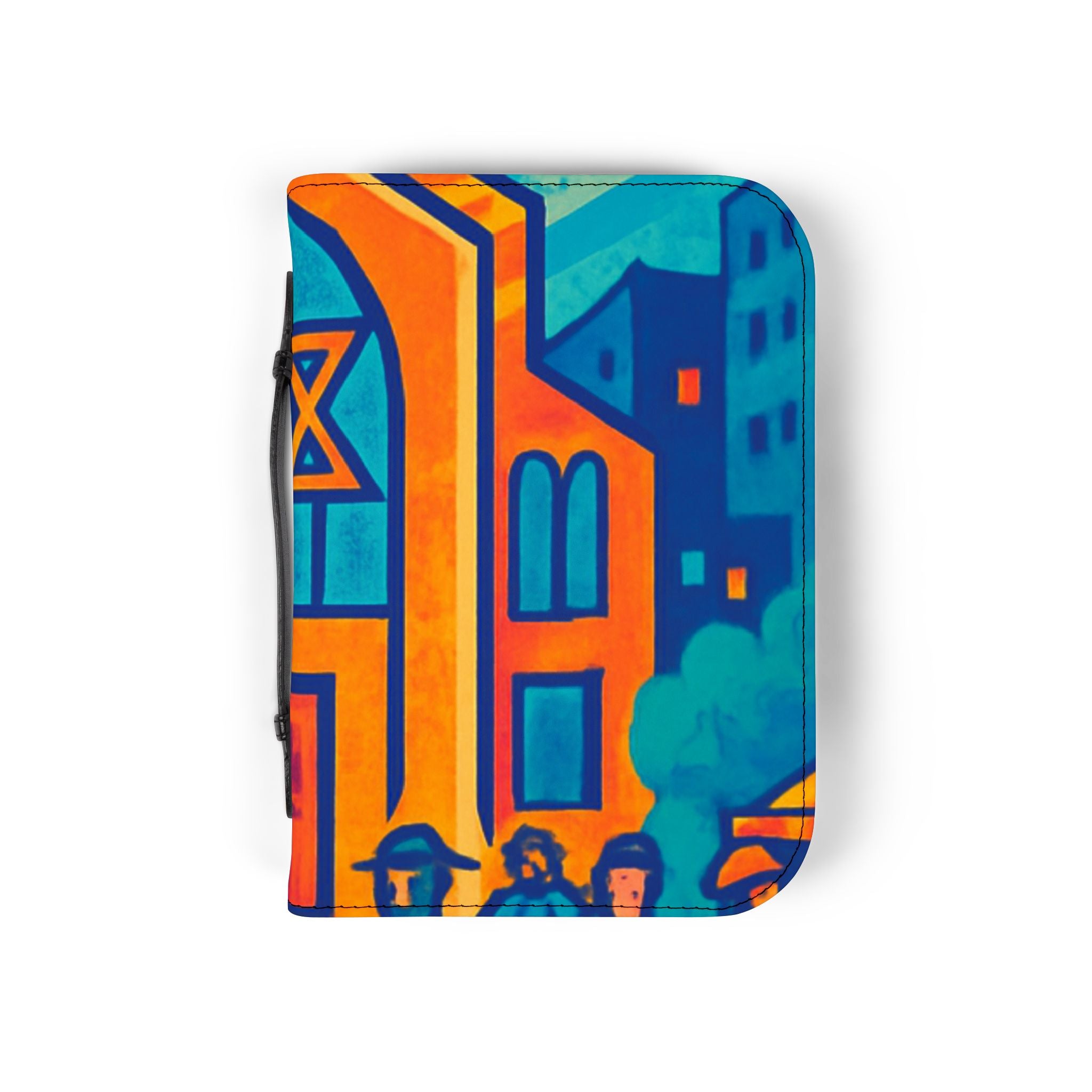 Bible Cover — Vibrant Cityscape Zippered Bible Case