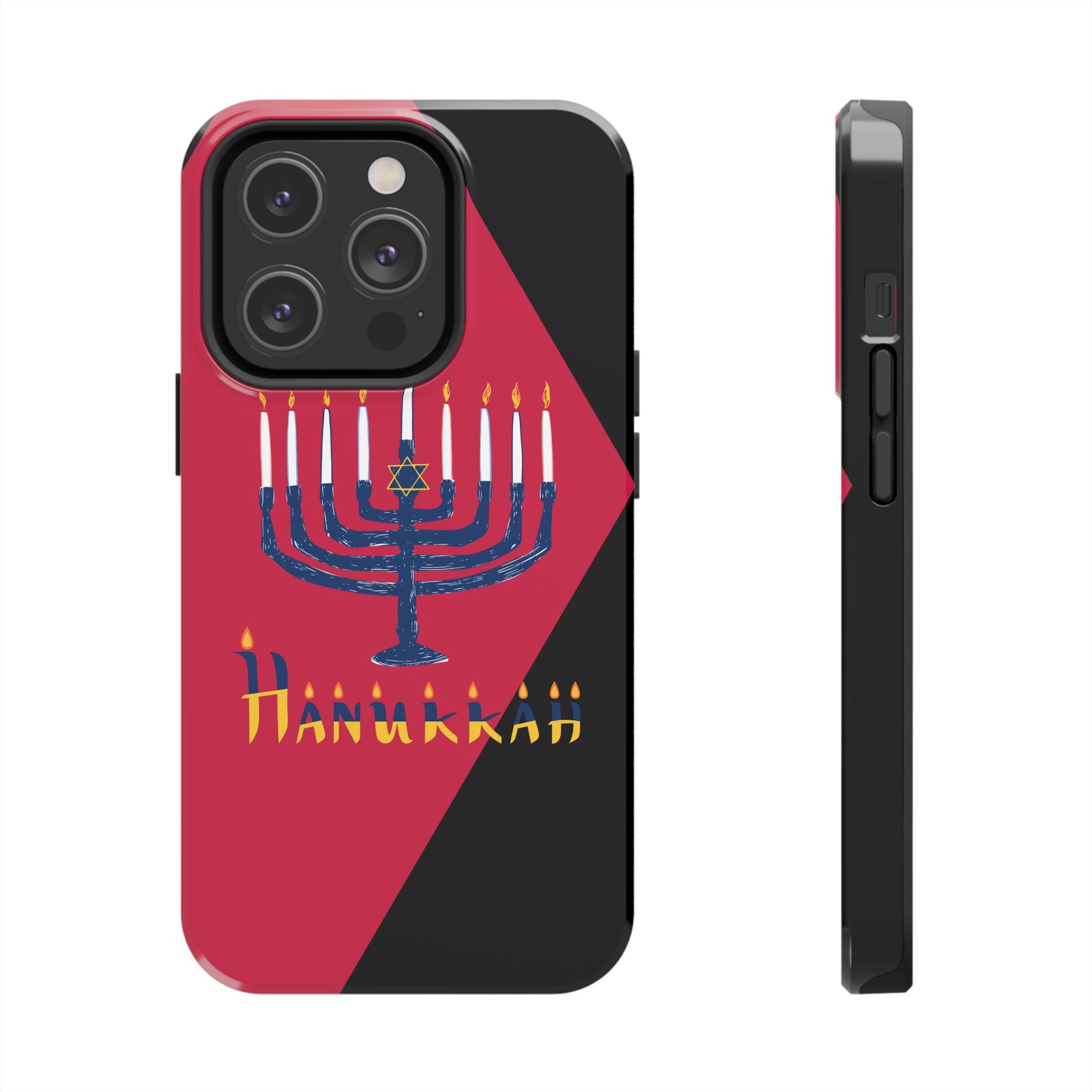 Hanukkah Menorah Tough Phone Case — Protective Holiday Phone Cover