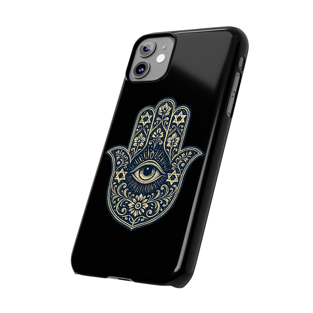 Hamsa Eye Slim Phone Case — Protective Spiritual Hand Design