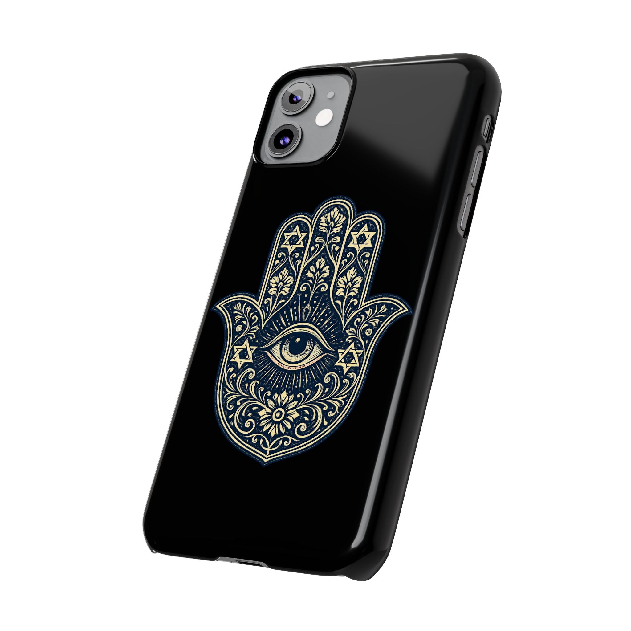 Hamsa Eye Slim Phone Case — Protective Spiritual Hand Design