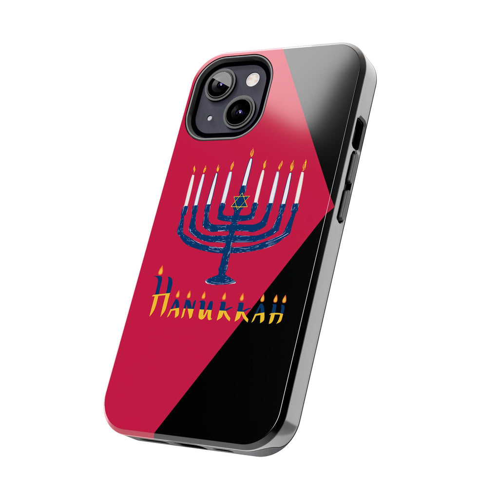 Hanukkah Menorah Tough Phone Case — Protective Holiday Phone Cover
