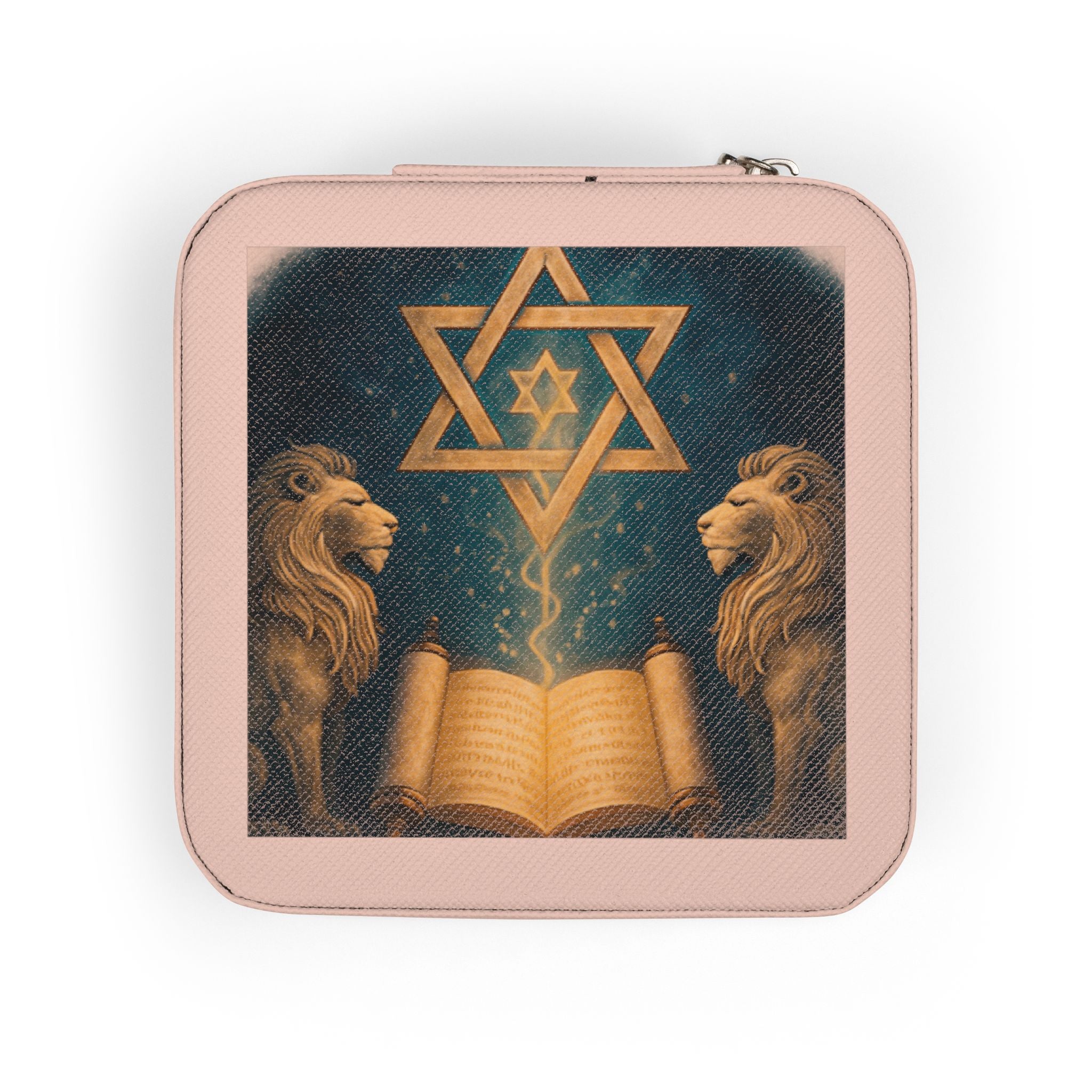 Jewelry Case — Star of David & Lions Travel Organizer