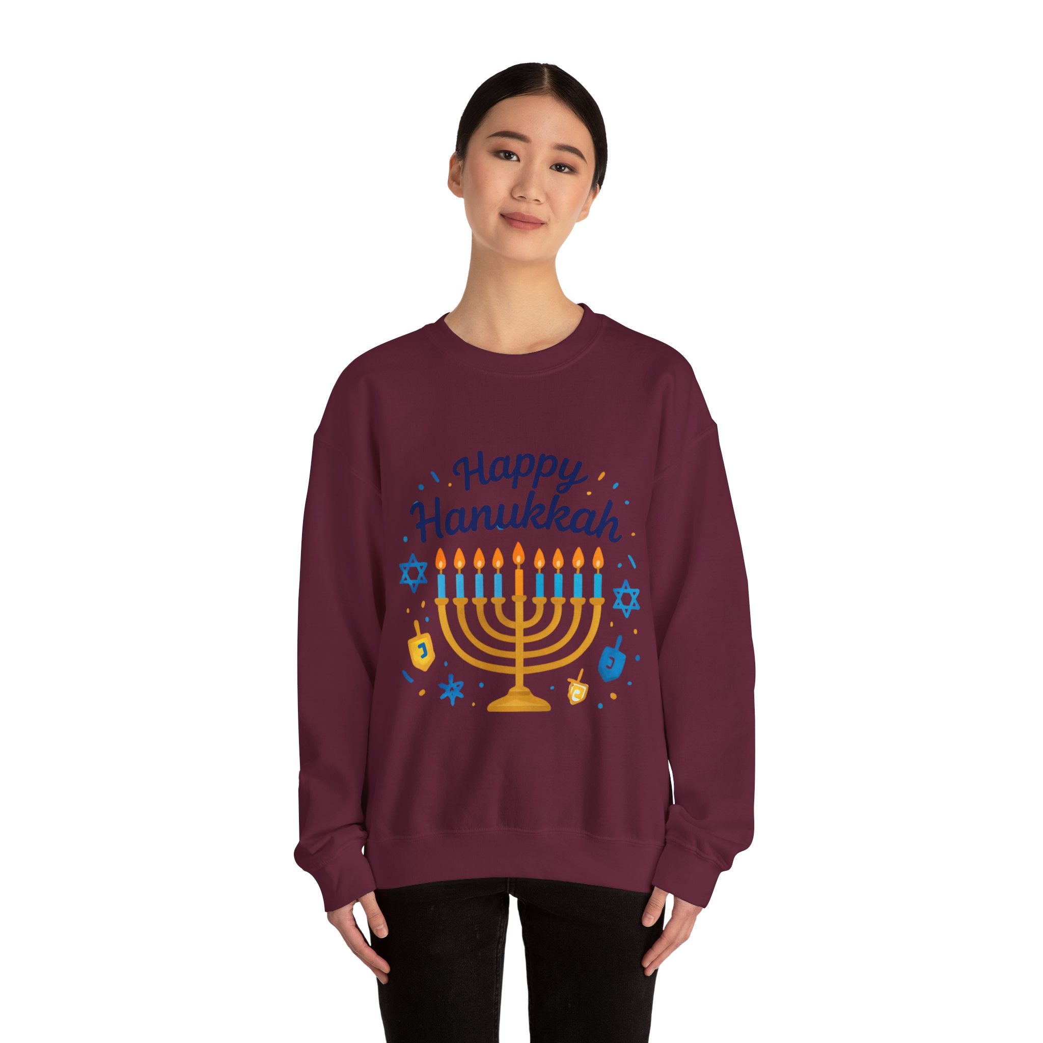 Happy Hanukkah Menorah Sweatshirt