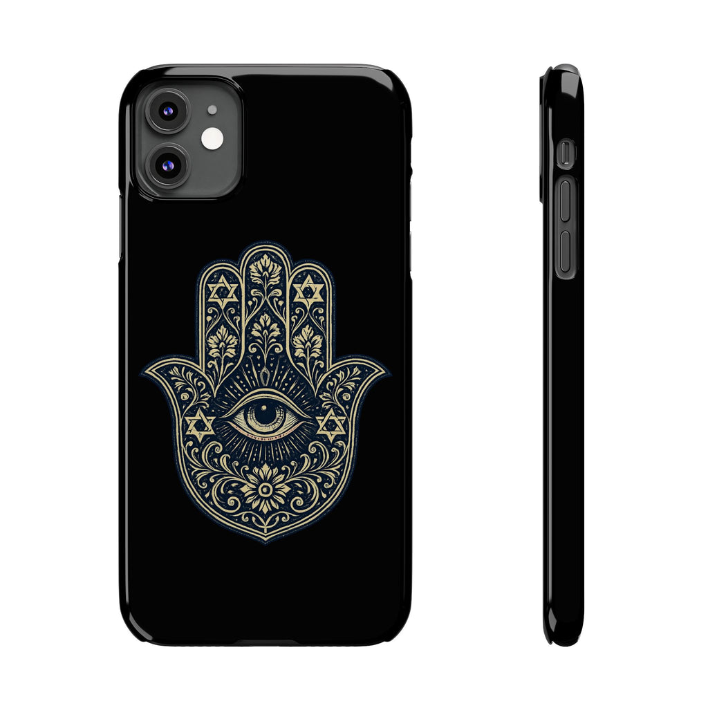 Hamsa Eye Slim Phone Case — Protective Spiritual Hand Design