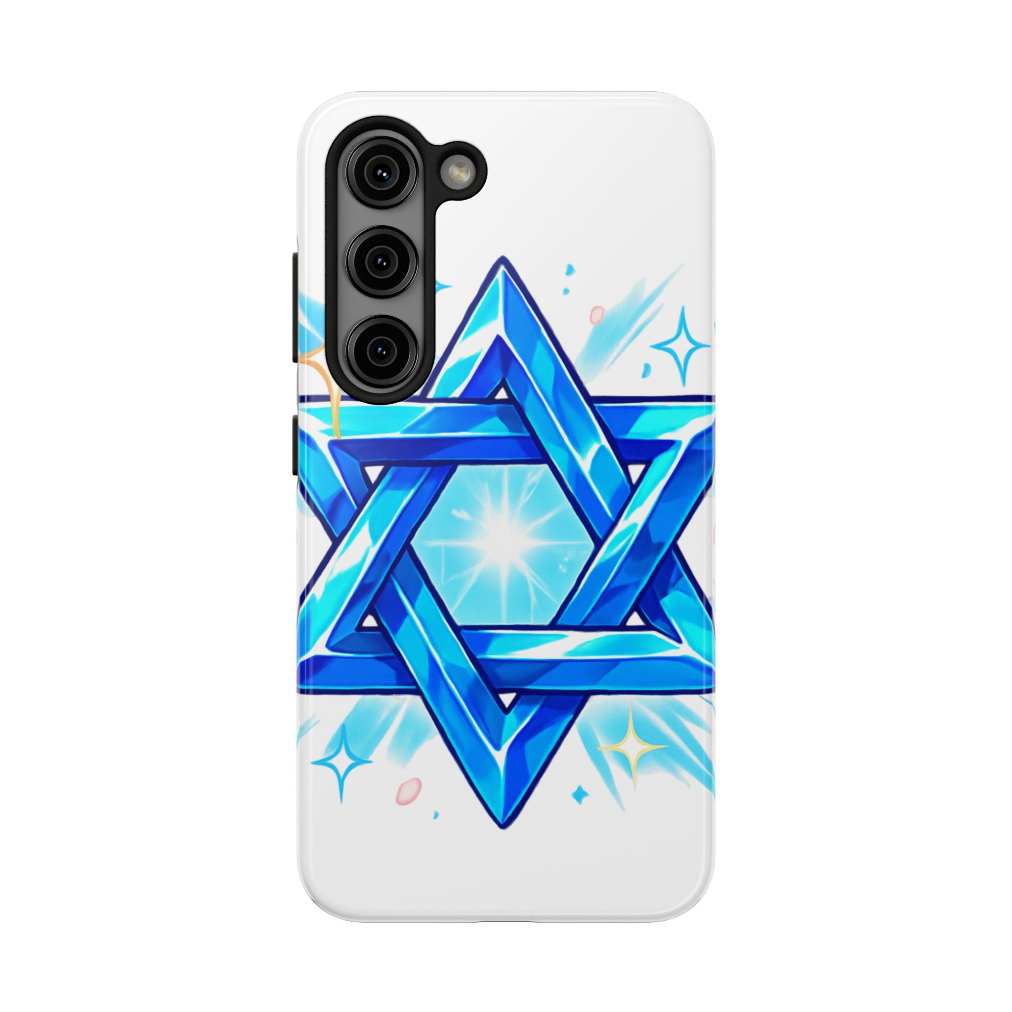 Star of David Blue Phone Case — Jewish Protection Design | Jewish Gift