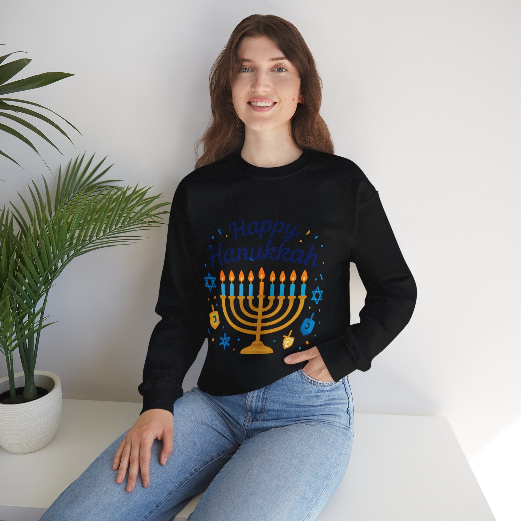 Happy Hanukkah Menorah Sweatshirt