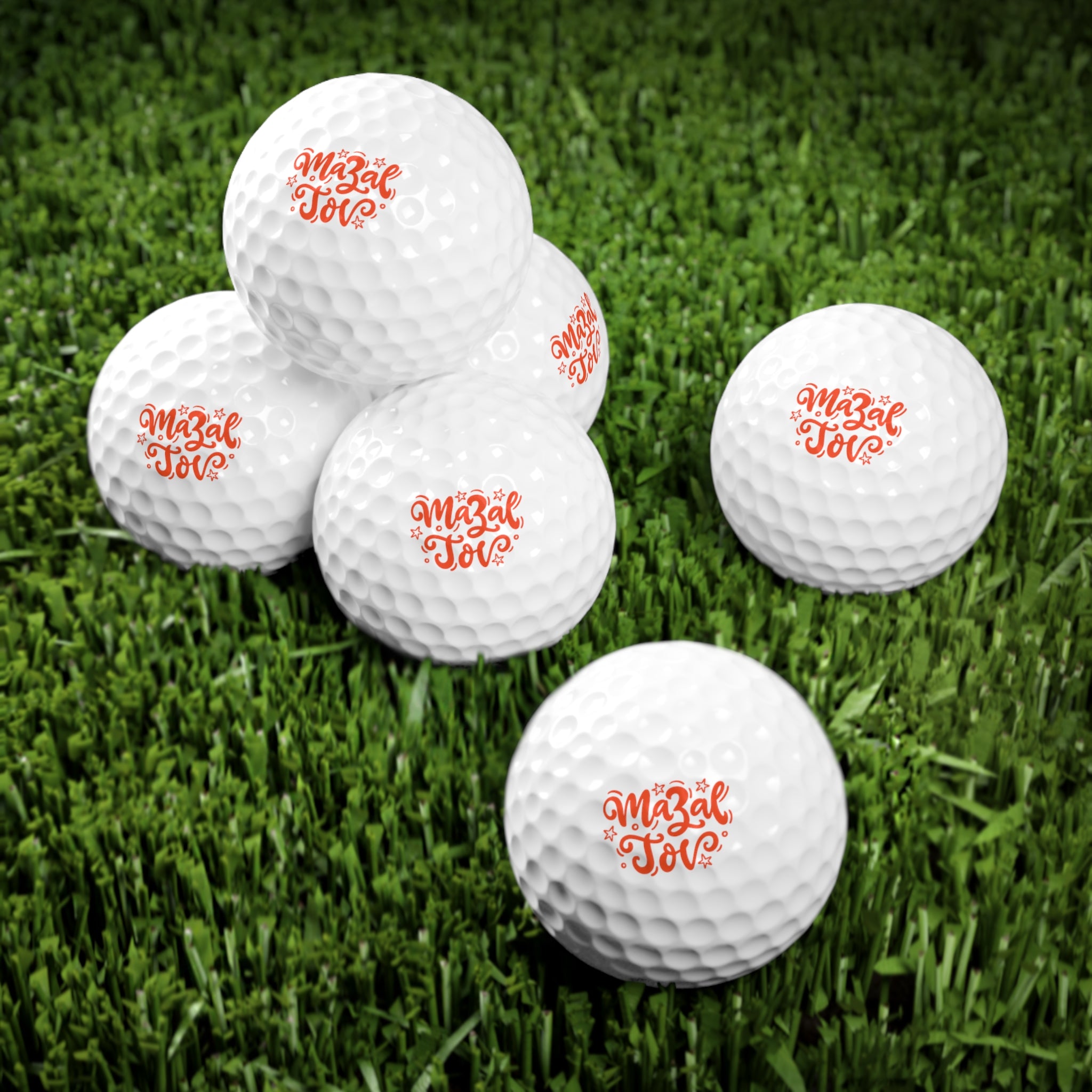 Mazel Tov Golf Balls, 6pcs